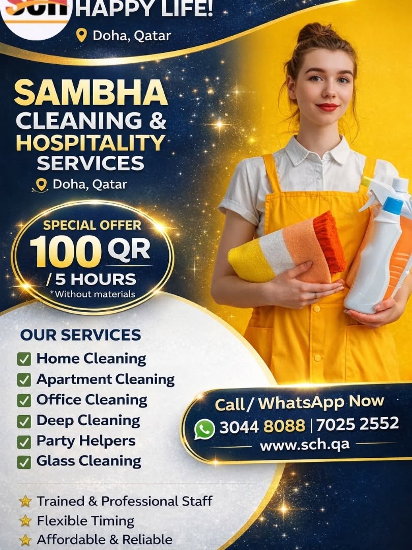 sambha cleaning & hospitality Facebook ad: Sambha Cleaning & Hospitality Services