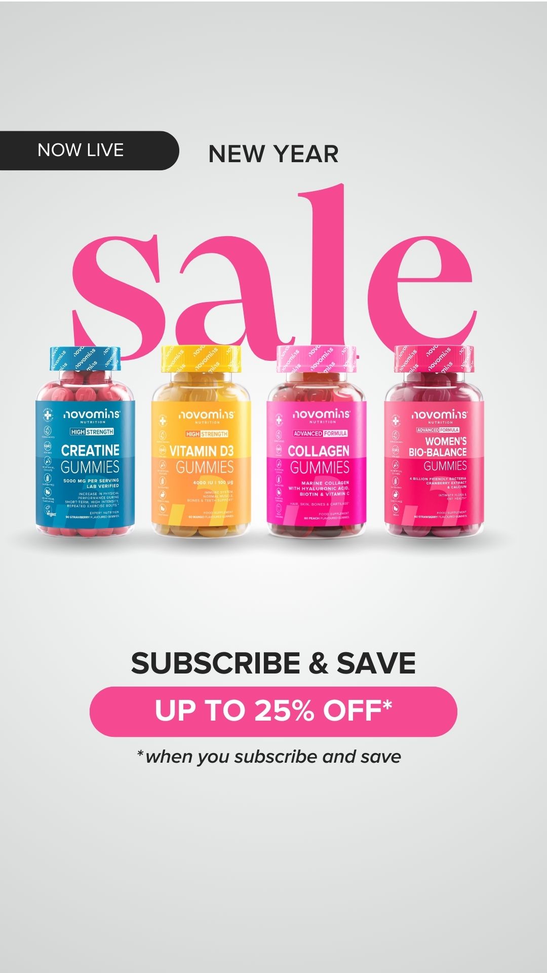 Novomins Nutrition Facebook ad