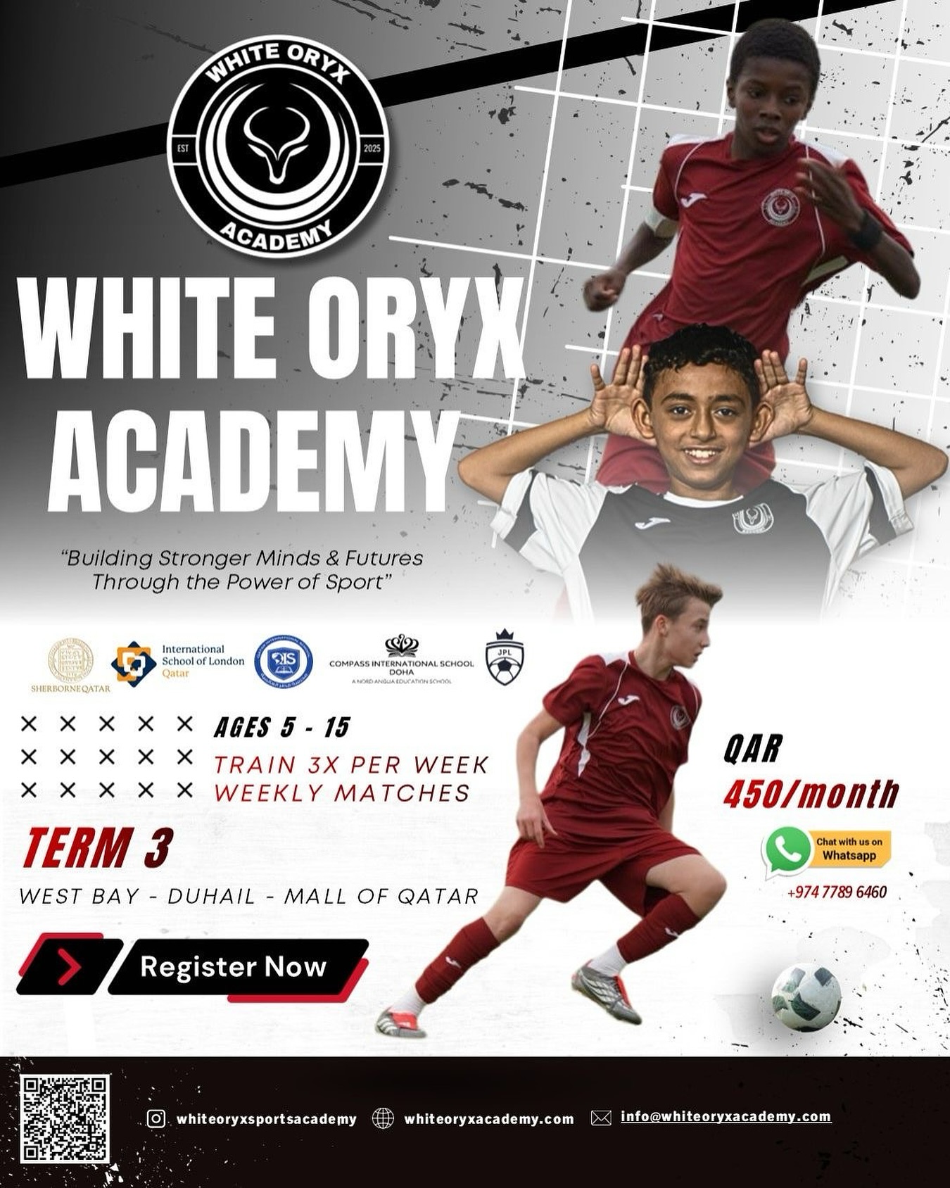 White Oryx Academy Facebook ad: Welcome to White Oryx Academy!