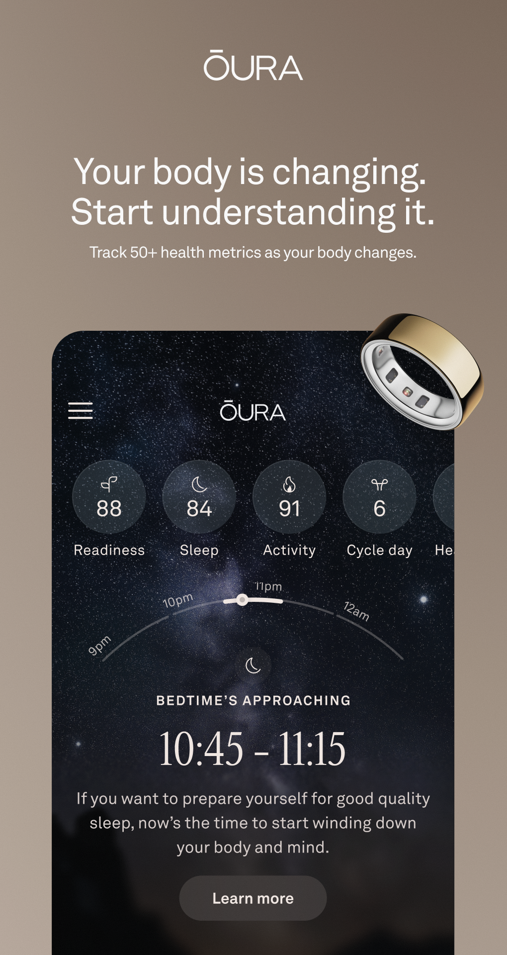 ŌURA Facebook ad
