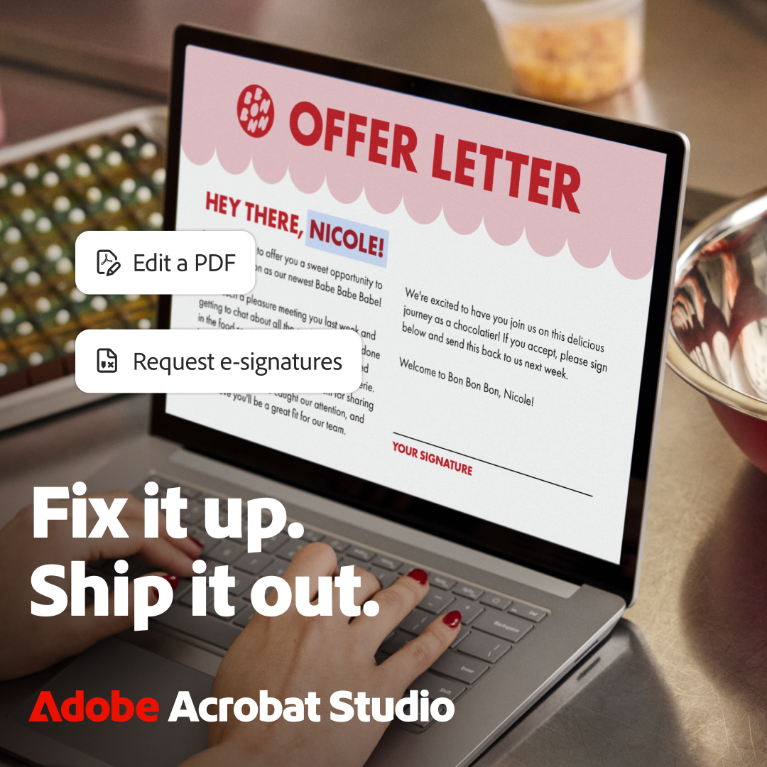 Adobe Acrobat Facebook ad