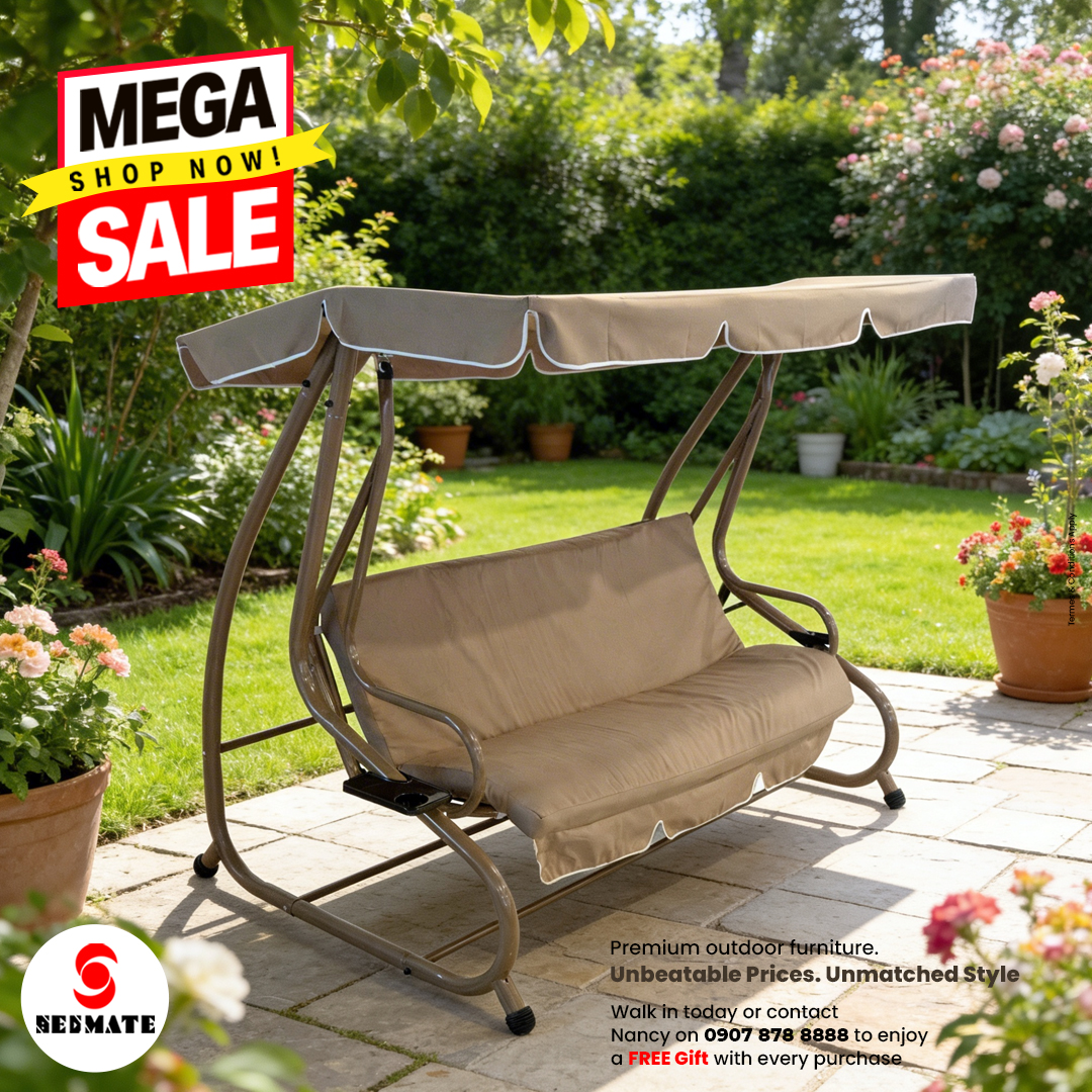 Bedmate Furniture Facebook ad: MEGA SALE ALERT: Save BIG on Outdoor Comfort!