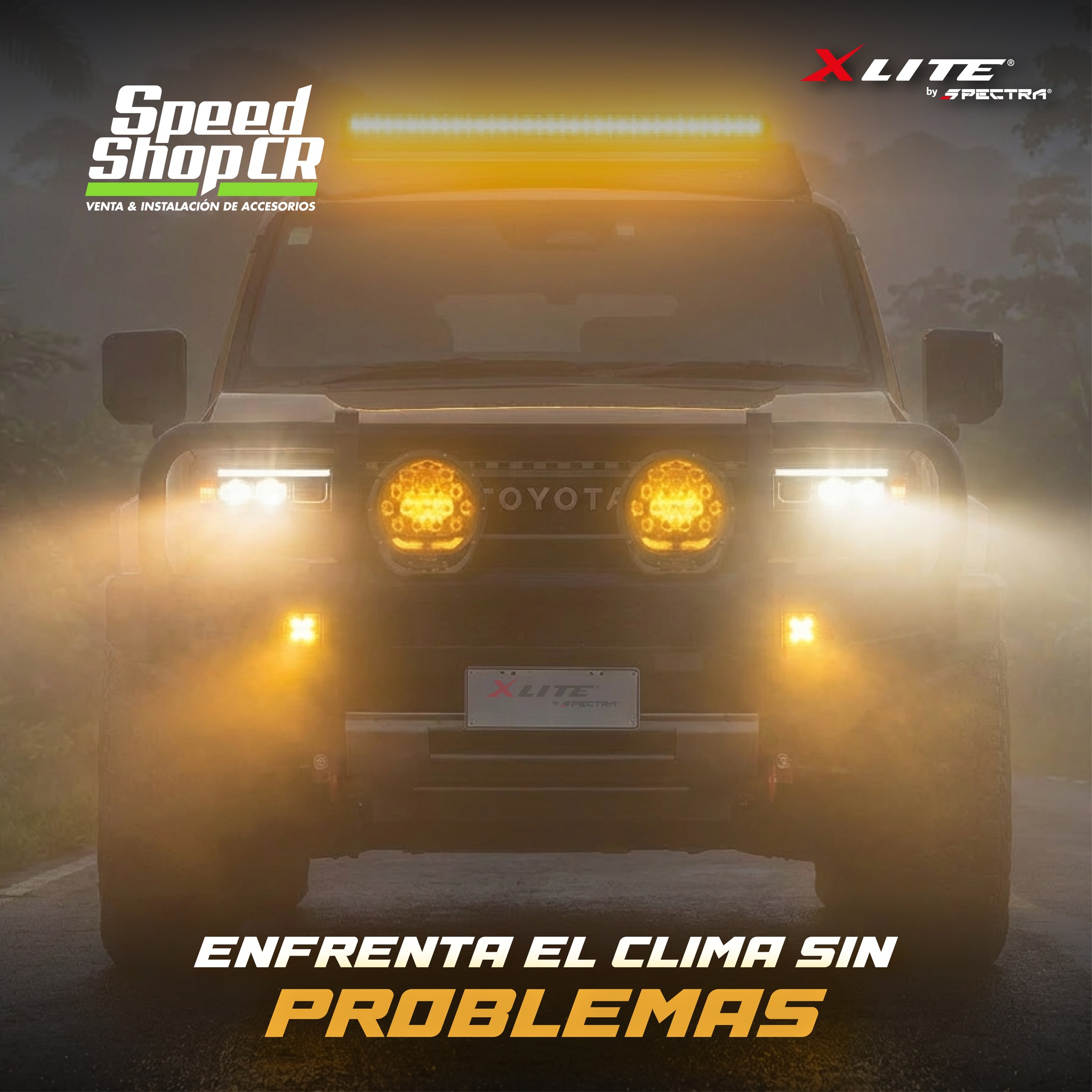 Speedshopcr San Carlos Facebook ad: Actualice la iluminación de su vehículo con luces…