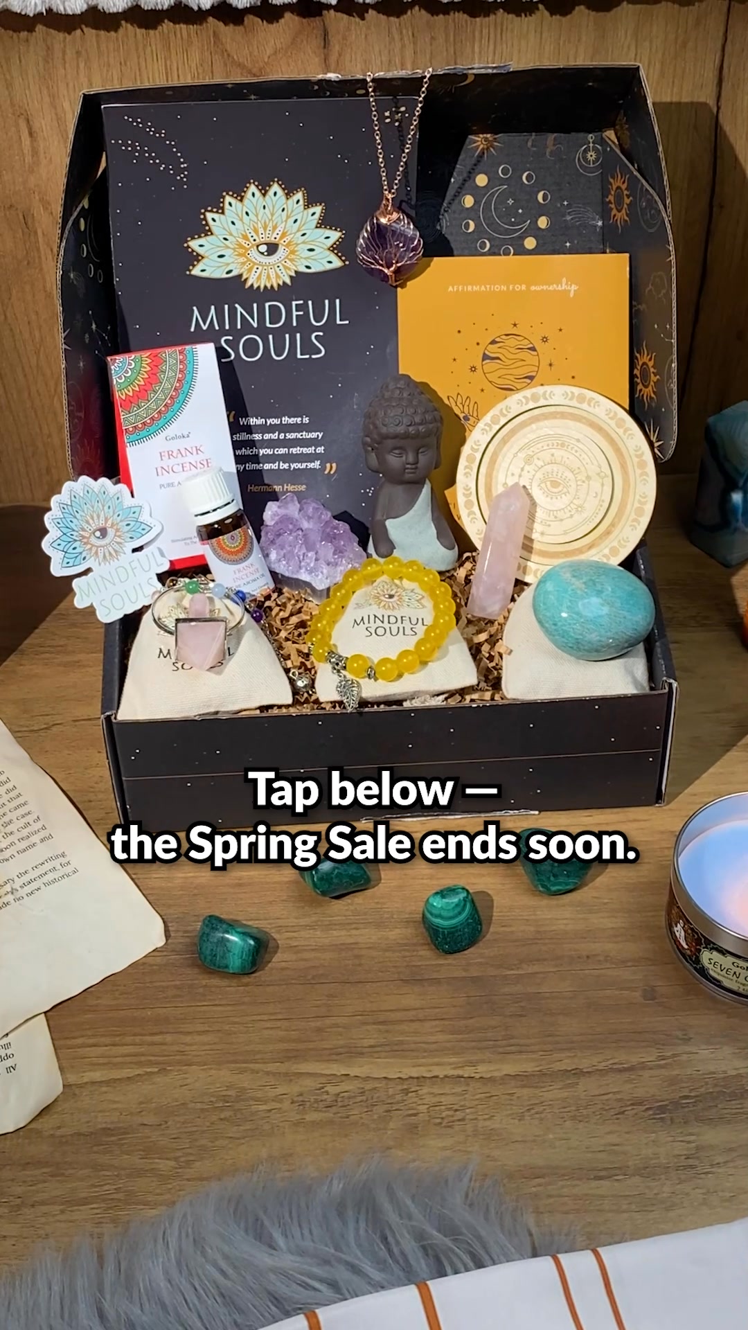 Mindful Souls Facebook ad: 35% OFF: Your #1 Spiritual Subscription Box