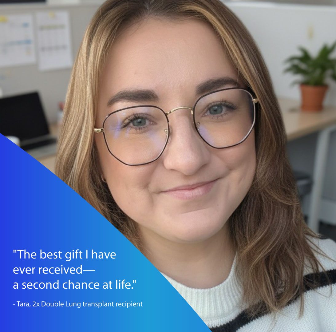 Trillium Gift of Life Network Facebook ad: Tara never imagined she’d need a lung transplant-let…