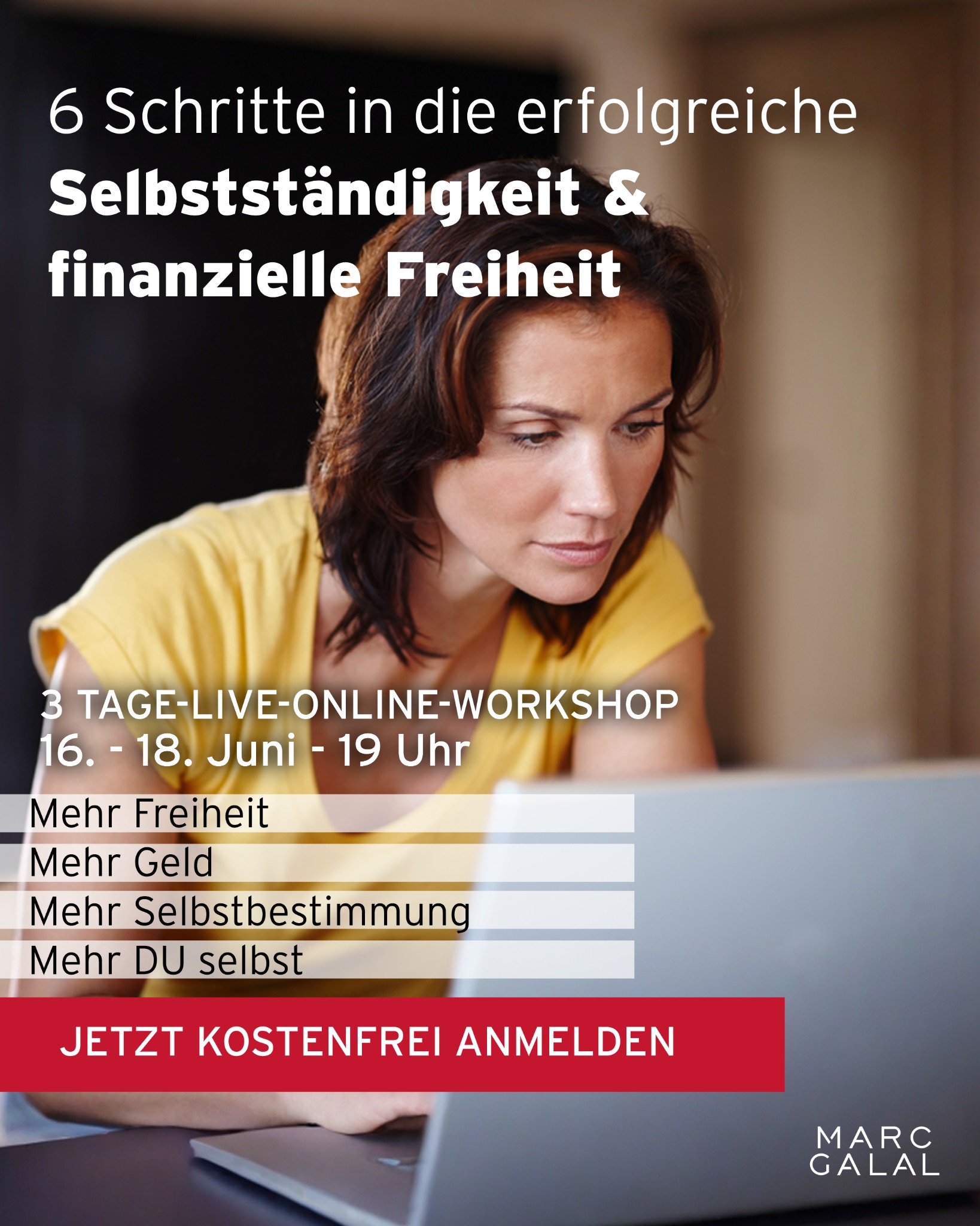 Marc Galal Facebook ad: Webinar