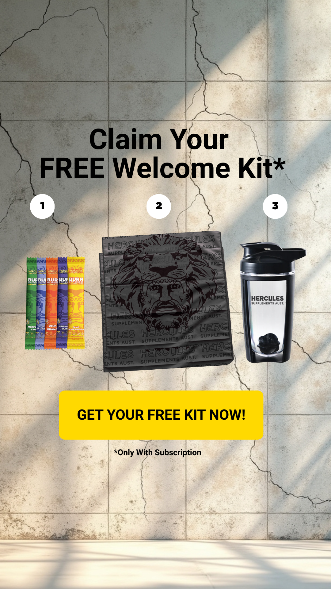 Hercules Supplements Aust Facebook ad