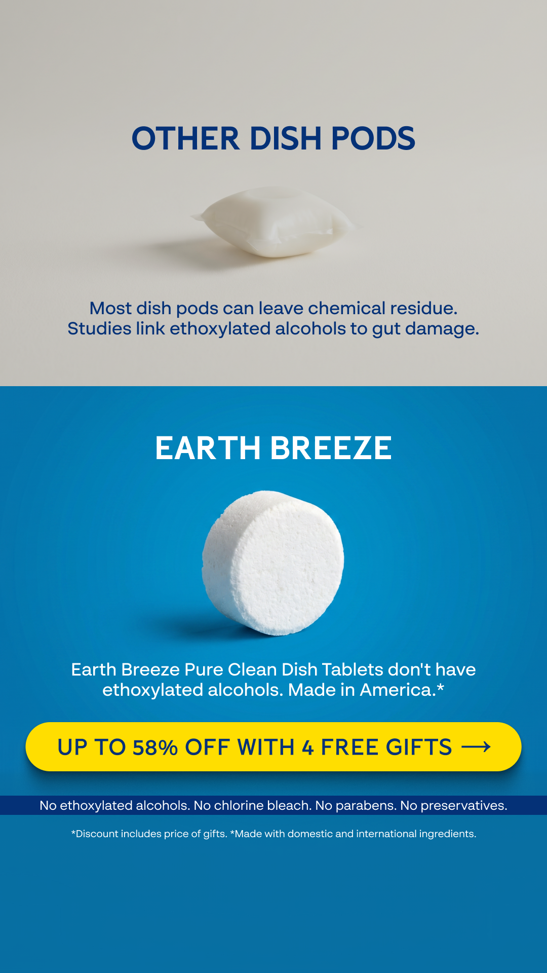 Earth Breeze Facebook ad