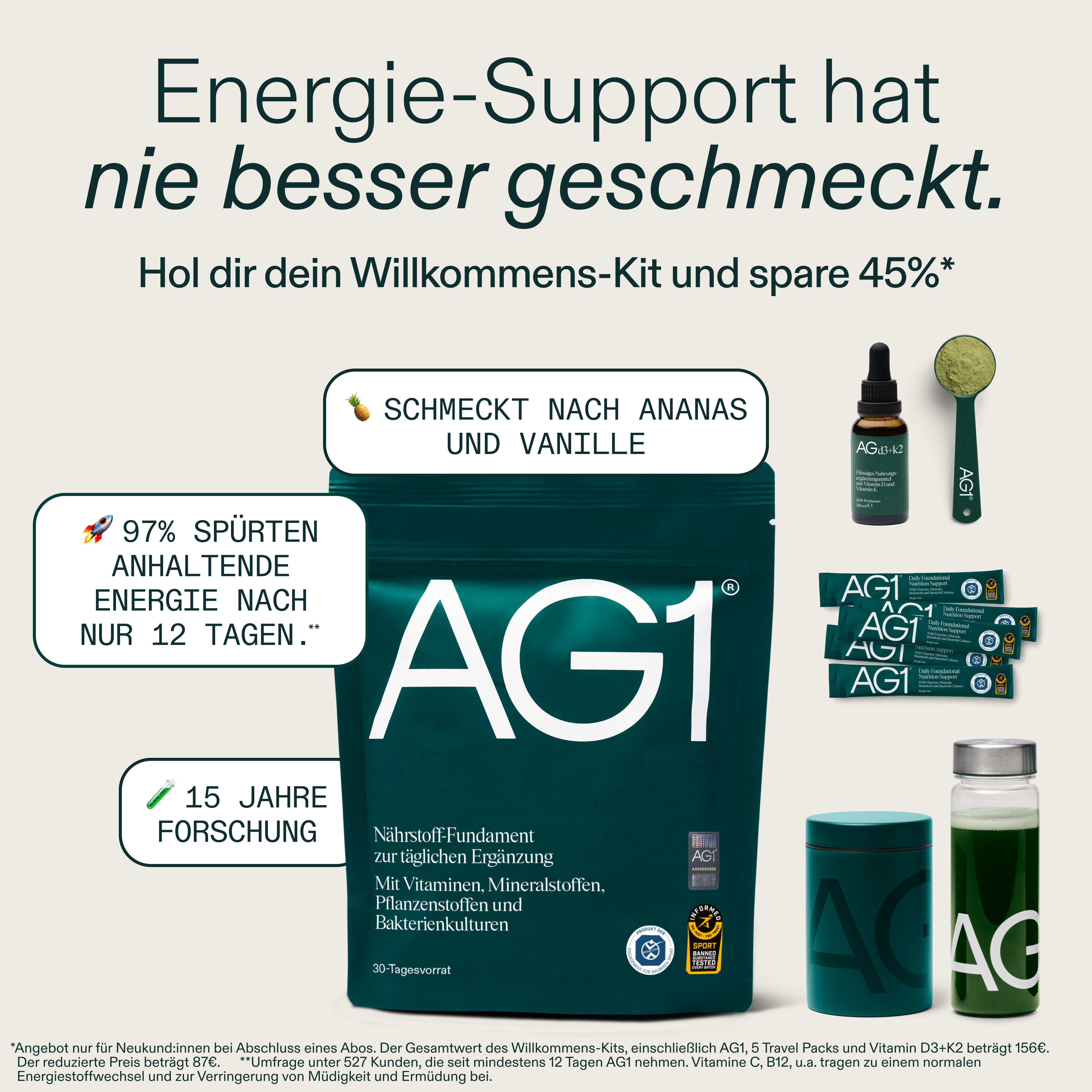 AG1 Deutschland Facebook ad