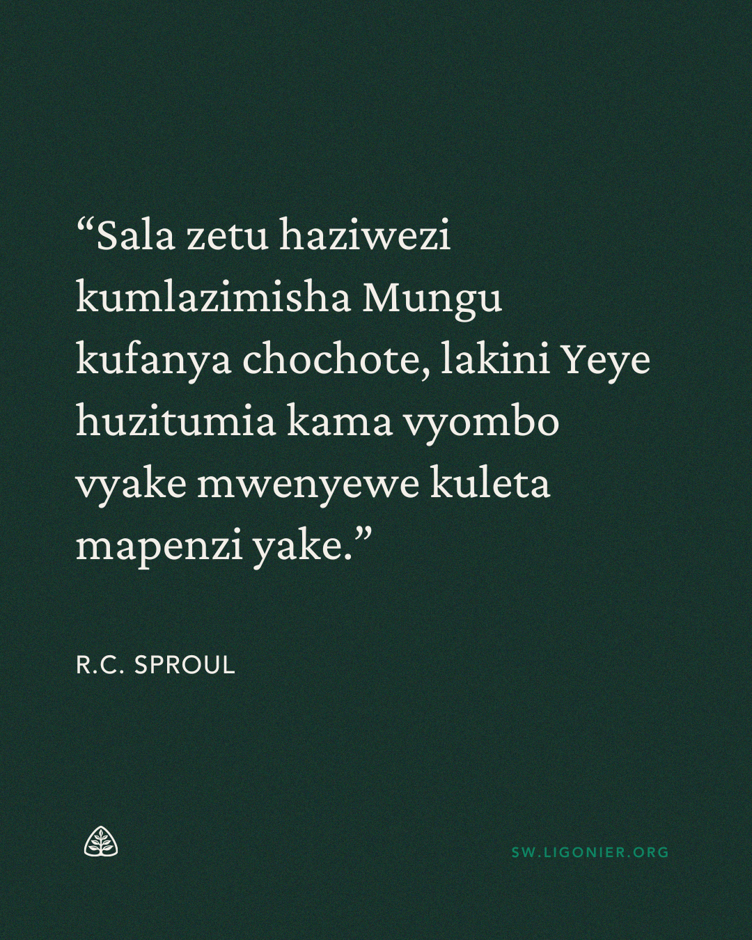 Huduma za Ligonier Facebook ad: Misheni, shauku, na dhumuni letu: kuwasaidia watu kukua…