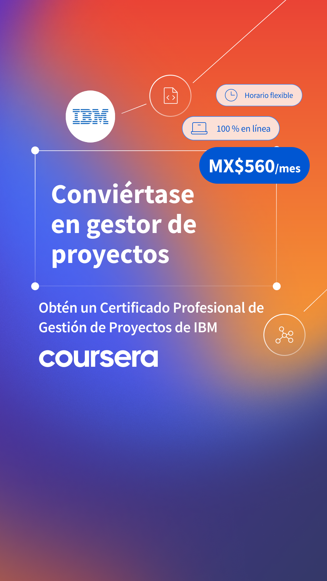 Coursera Facebook ad