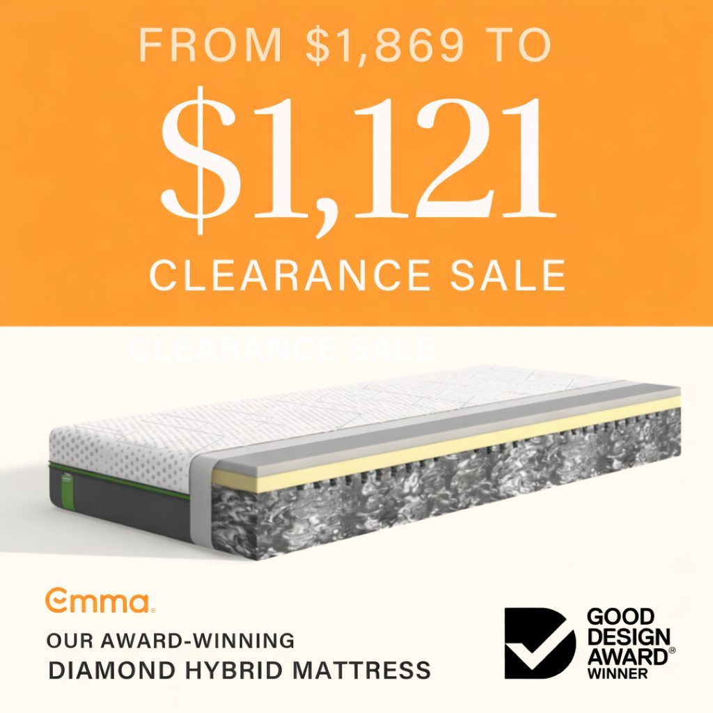 Emma Sleep Facebook ad: Clearance Sale | 40% OFF