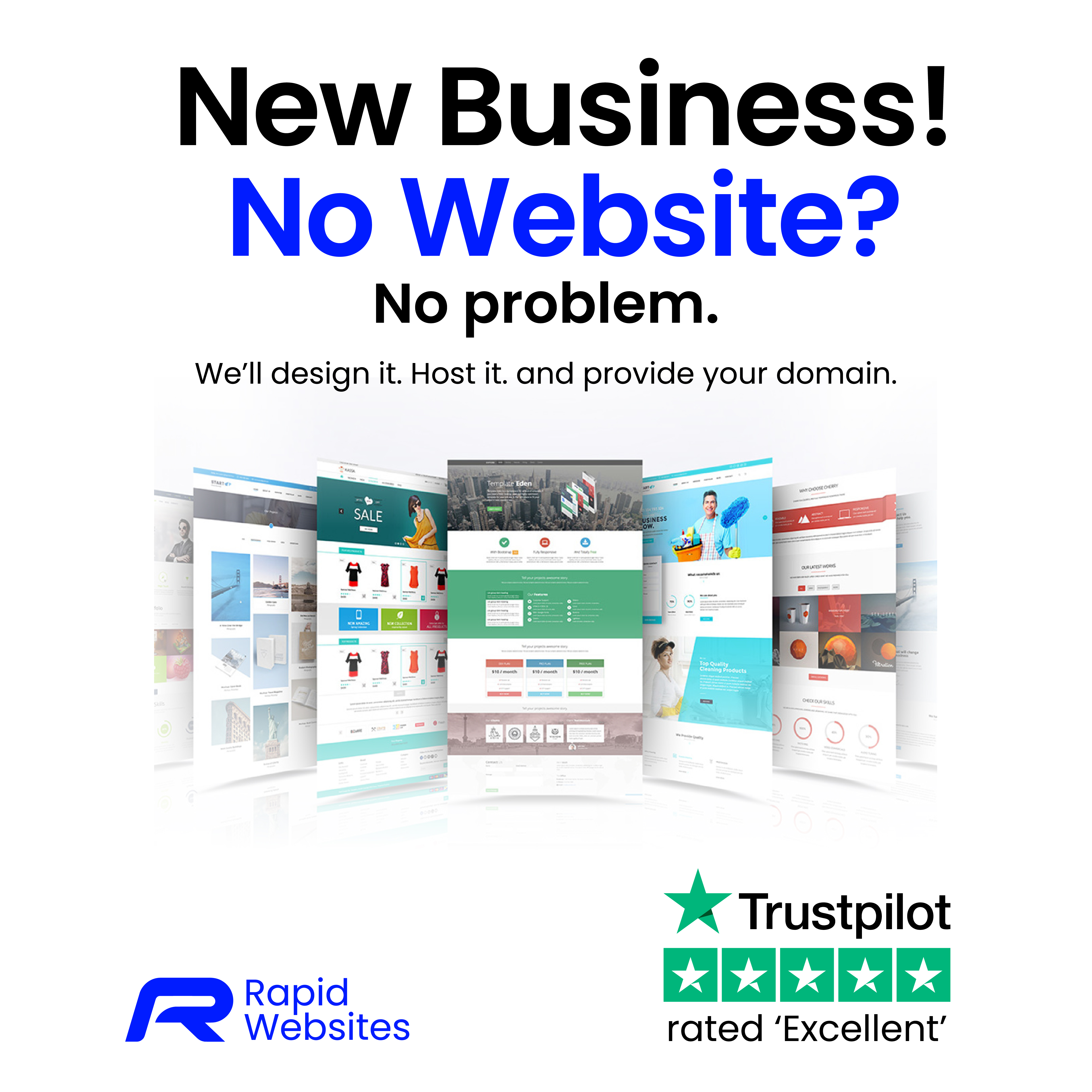Rapid Websites Facebook ad