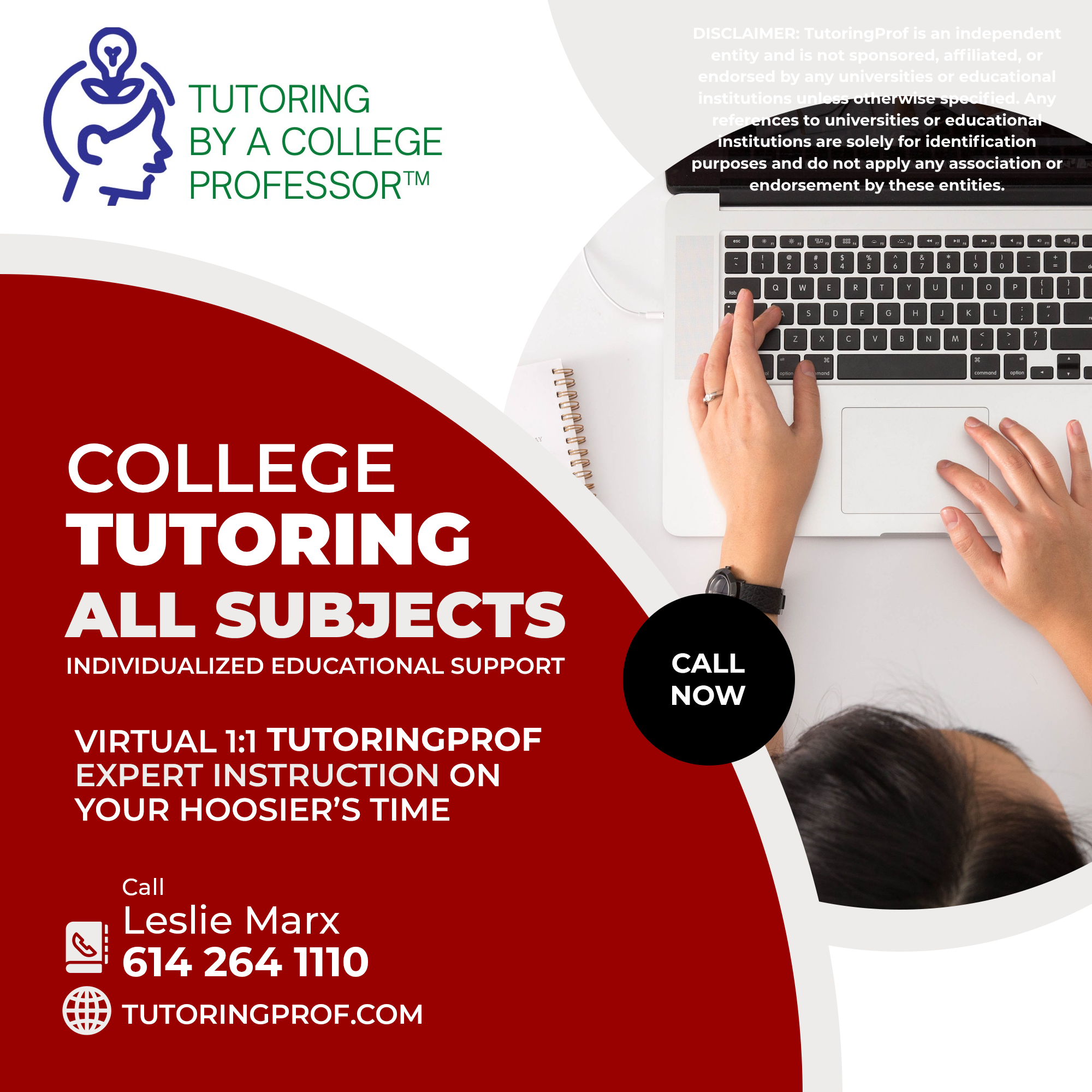 Tutoring By A College Professor Facebook ad