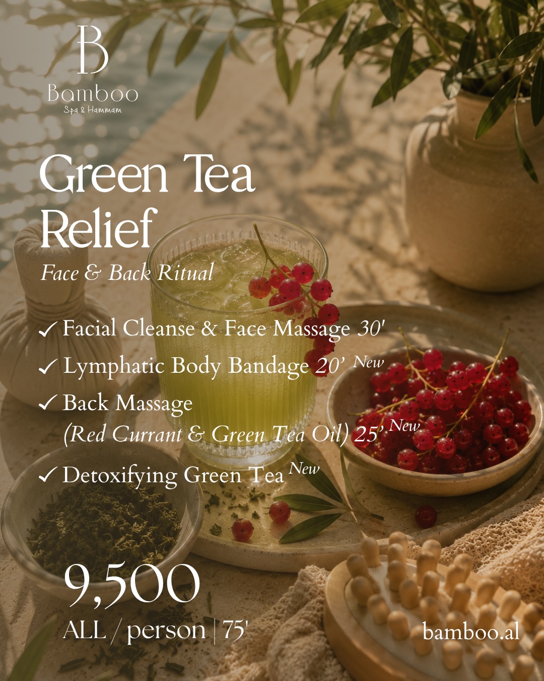 Bamboo Spa Hammam Facebook ad: Escape into rituals designed to refresh the body…