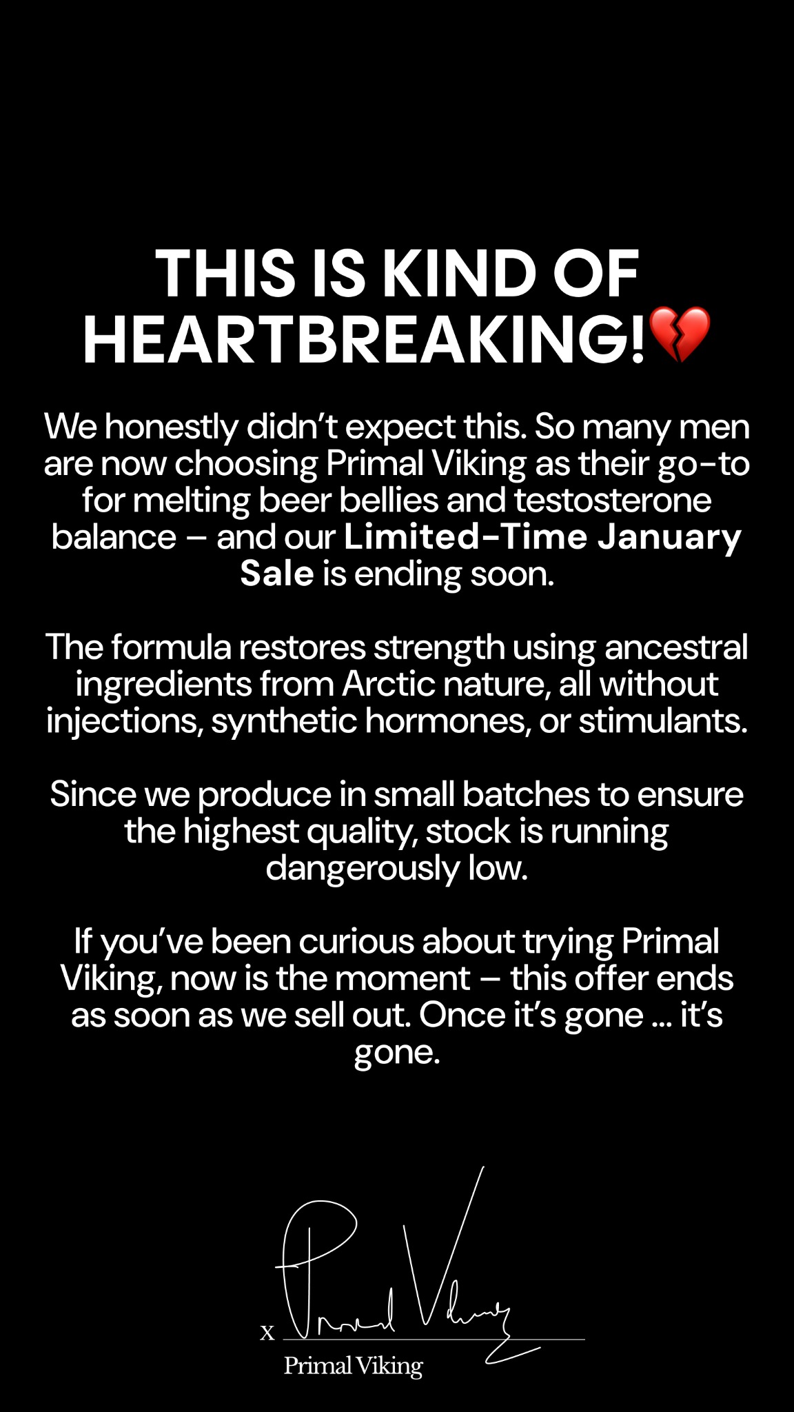 Primal Viking Facebook ad