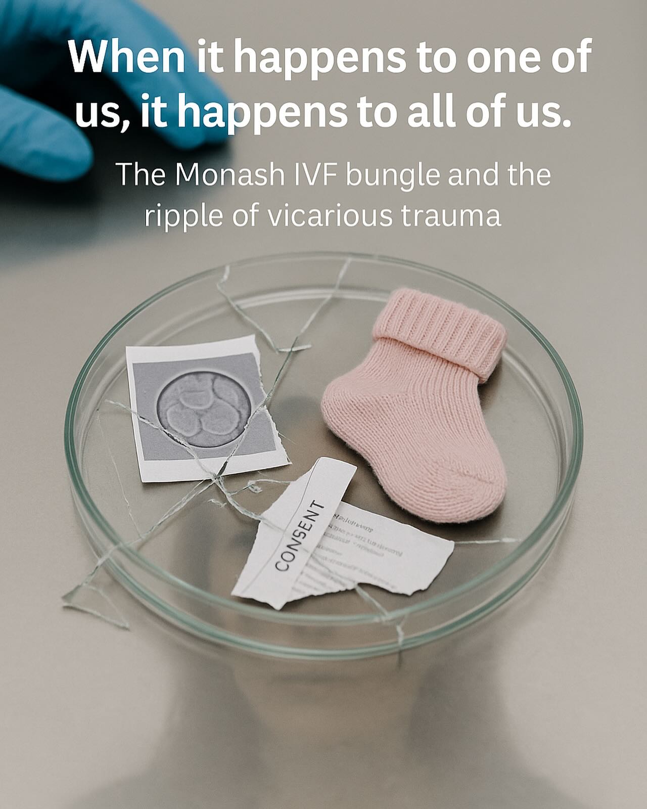 Hope Affirm Thrive. Your Roadmap Through IVF Facebook ad: When it didn’t happen to me still hurts…