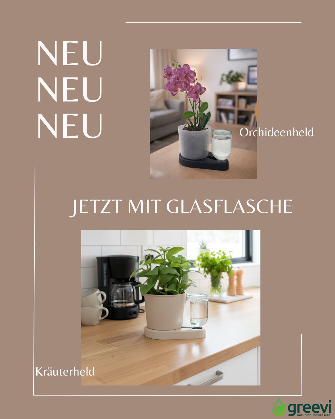 Greevi natürlich. bewässern. Facebook ad