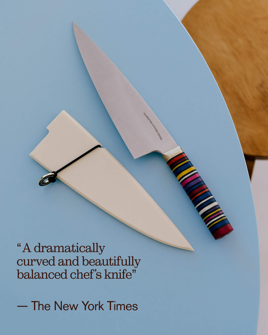Florentine Kitchen Knives Facebook ad: We pride ourselves on crafting high-quality knives, loved…