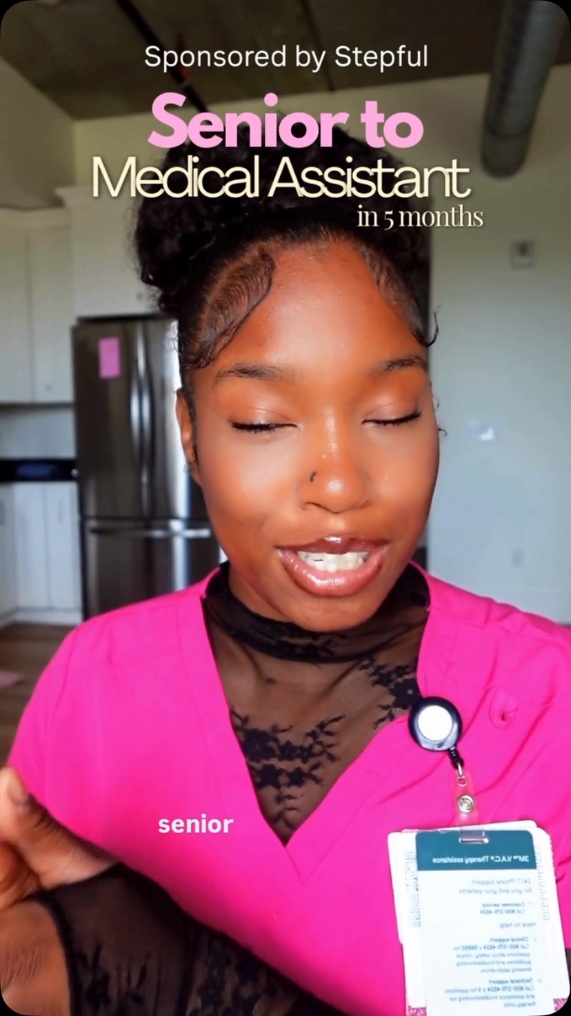 Stepful Facebook ad: Clinical hours > another club presidency.
