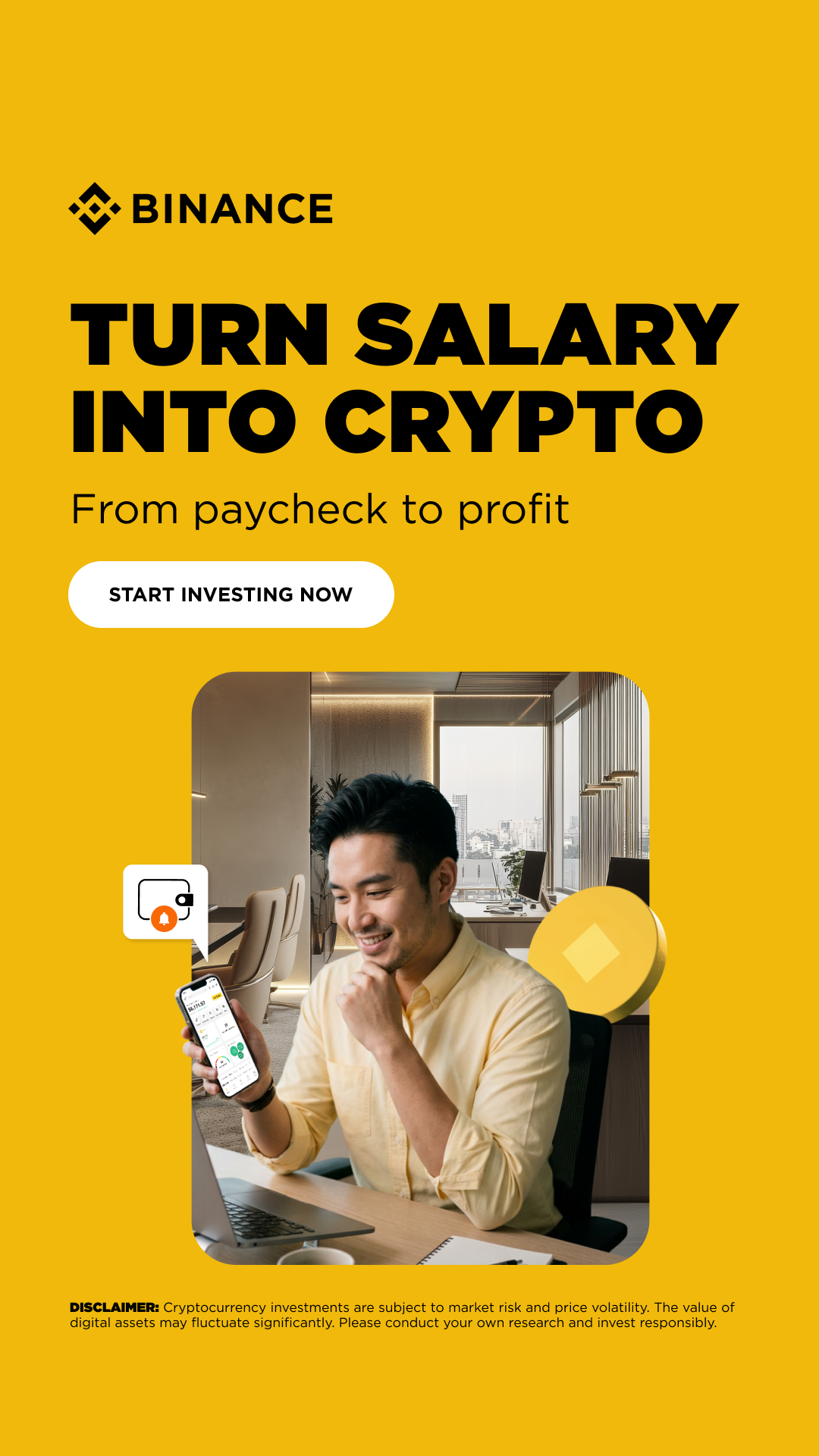 Binance Facebook ad
