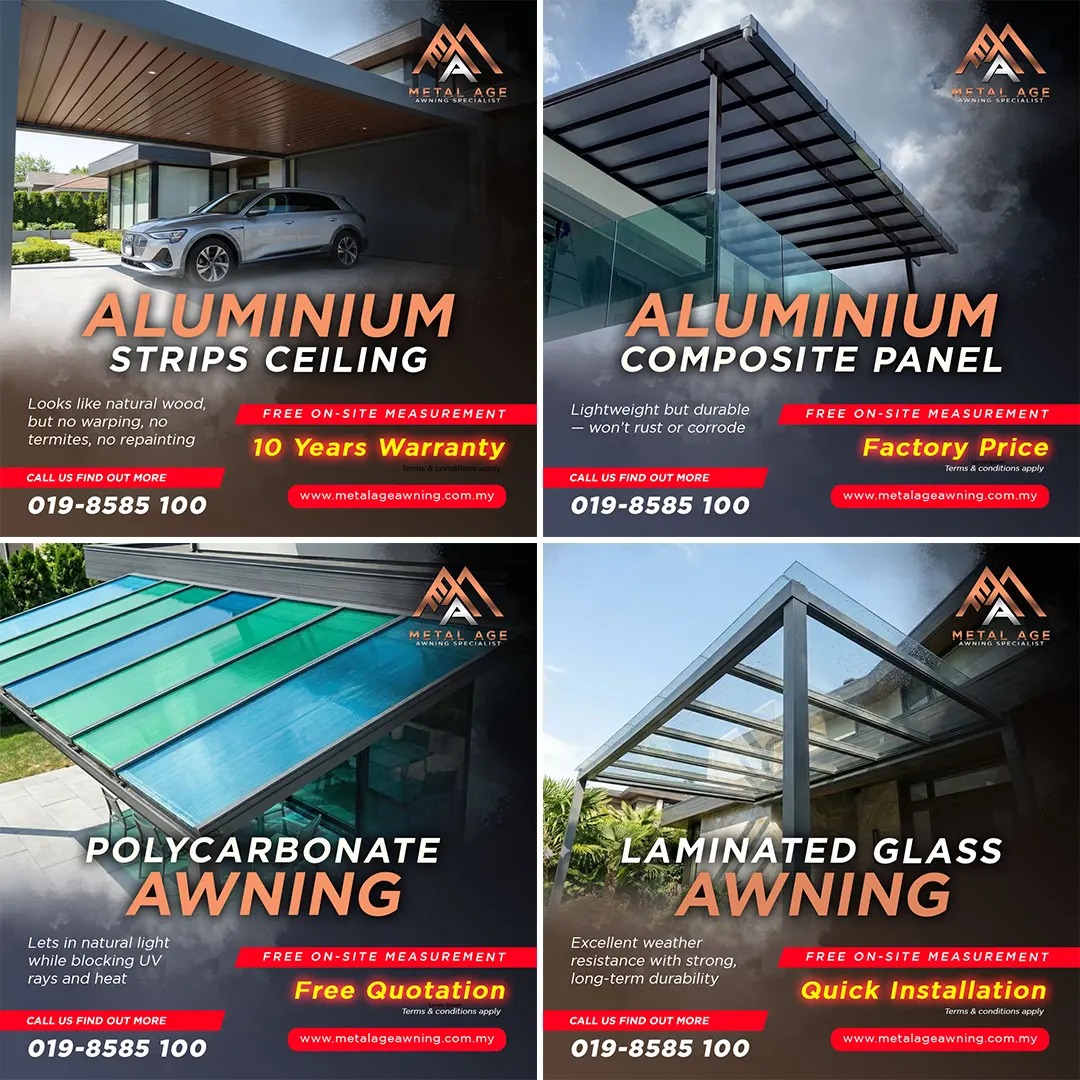 Metal Age Awning Specialist Facebook ad: Trusted Awning Experts in Malaysia