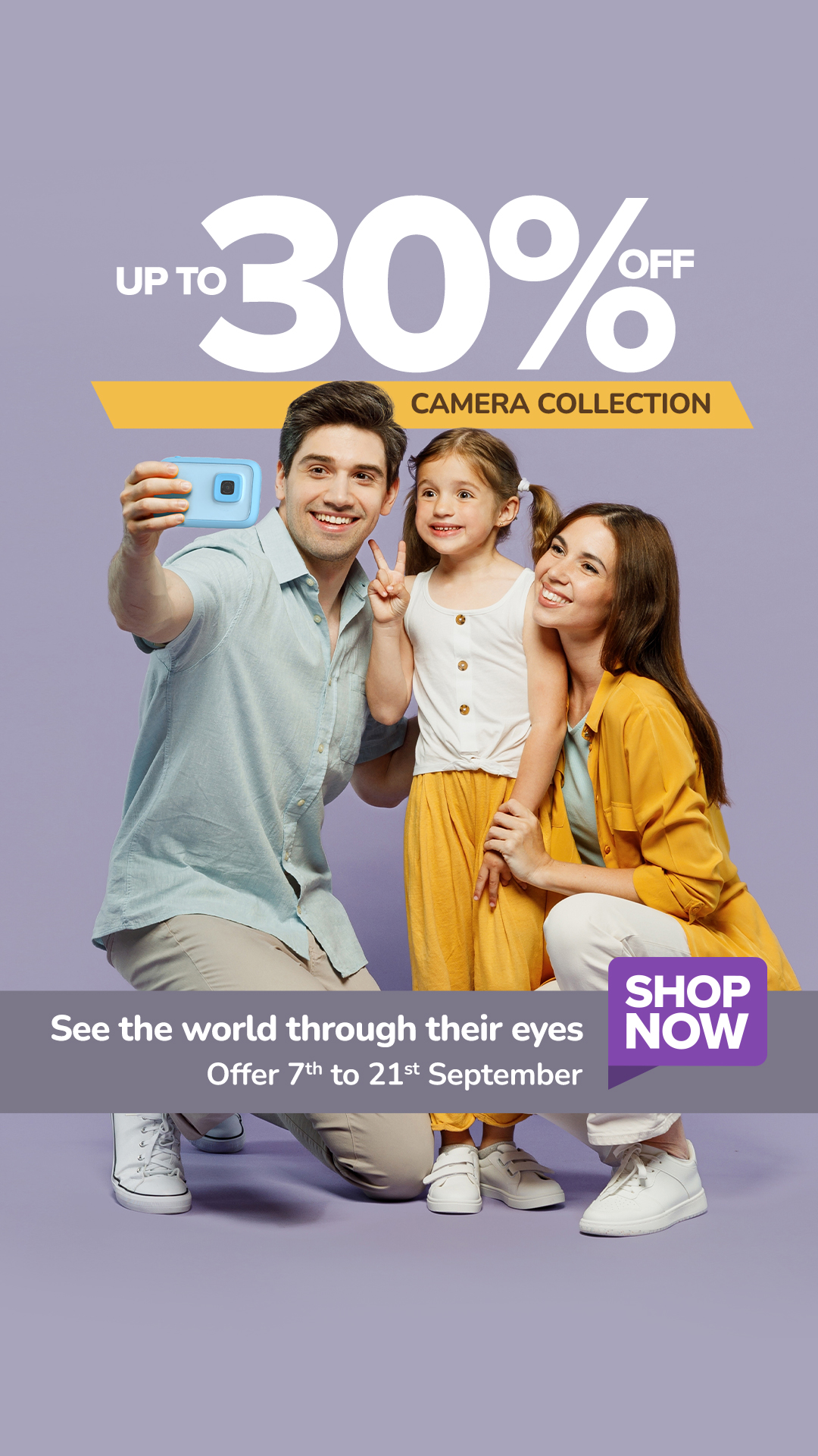 The Technology Store Facebook ad: Give Them a Camera Built for Tiny Hands