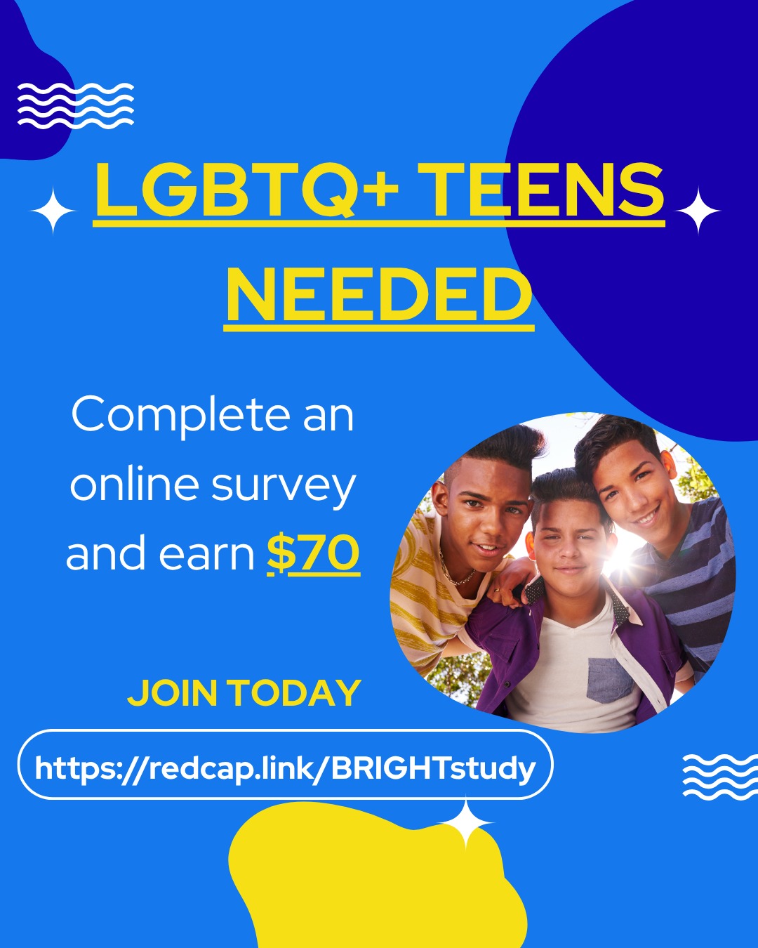 The Sexuality, Health, and Gender Lab Facebook ad: Last chance to participate in the BRIGHT study!