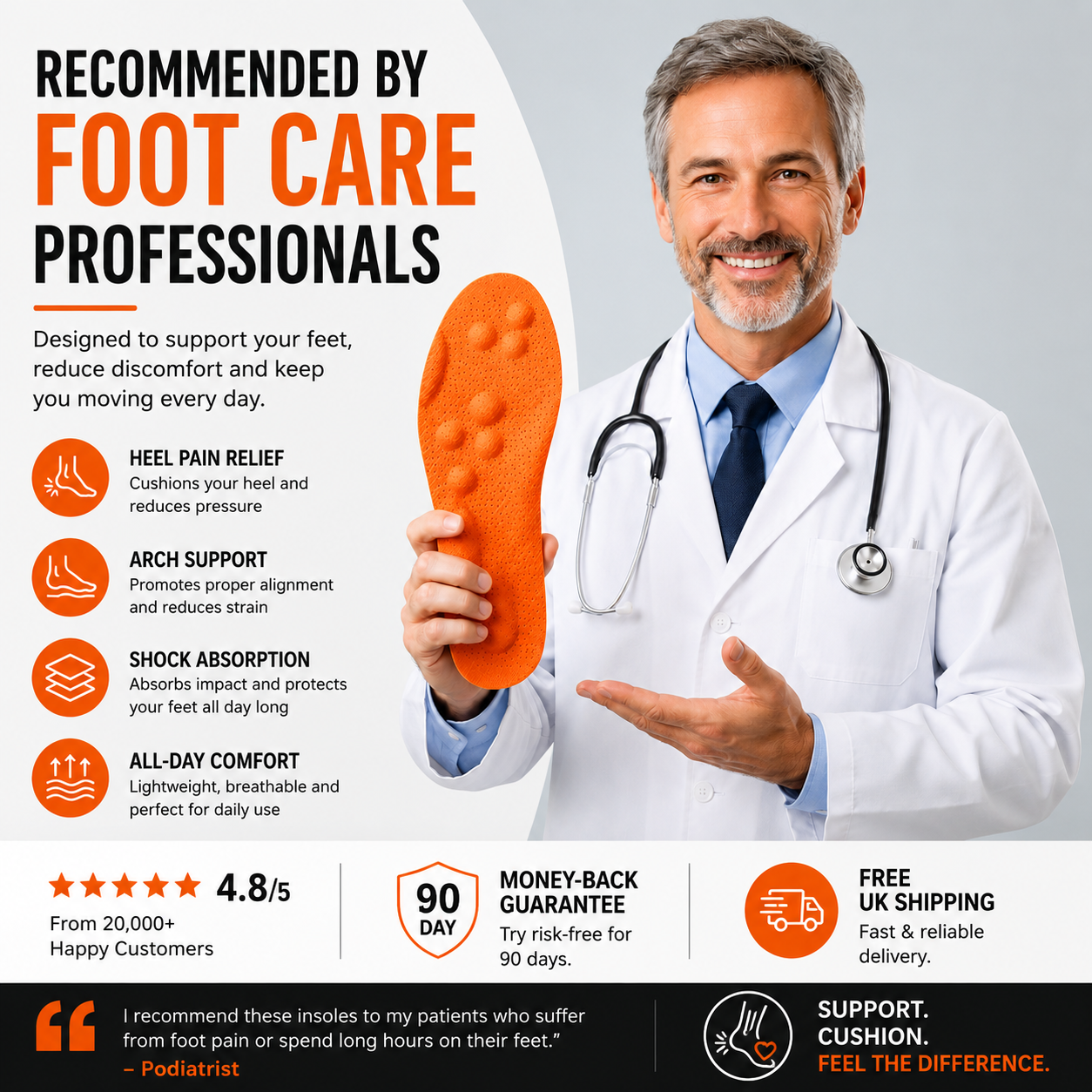 AltriveCo Facebook ad: RECOMMENDED BY FOOT CARE PROFESSIONALS