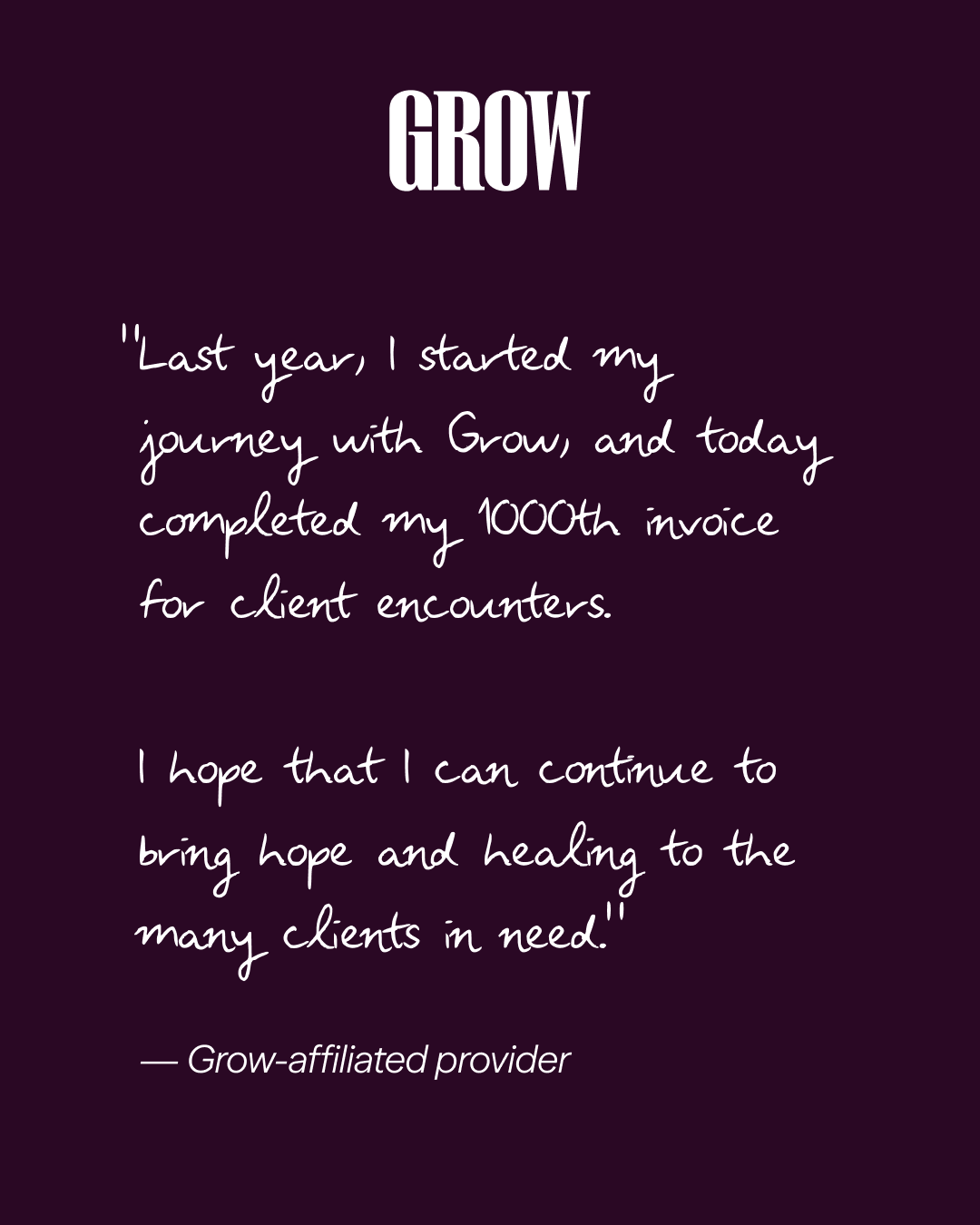 Grow Therapy Facebook ad