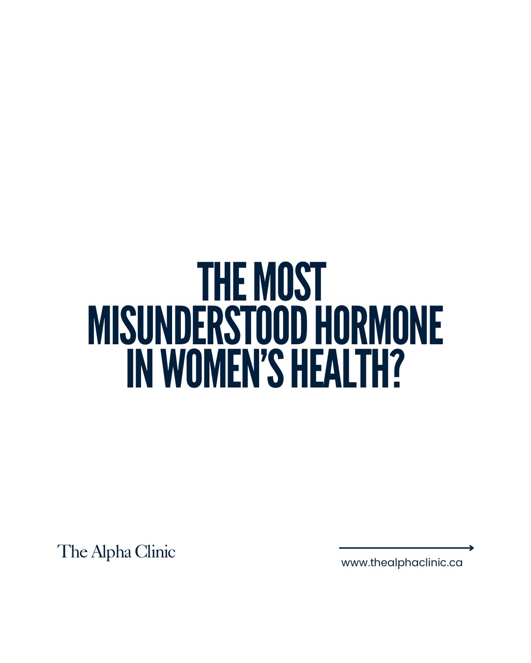 The Alpha Clinic Kelowna Facebook ad: She used to be the one who made…