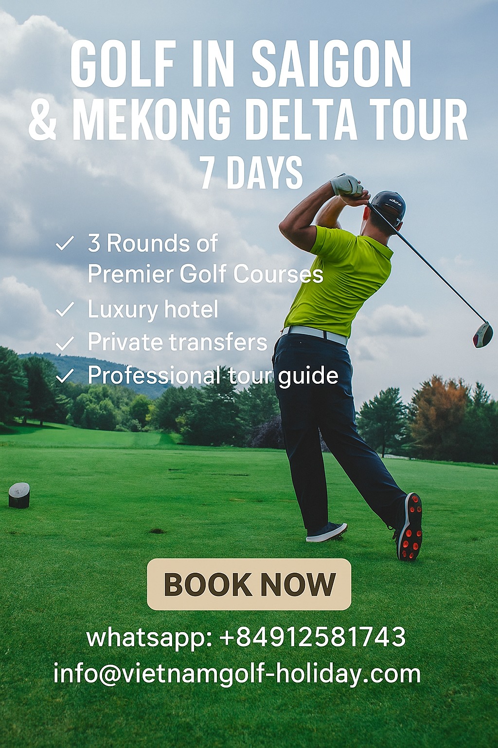 Vietnam Golf Holiday Facebook ad