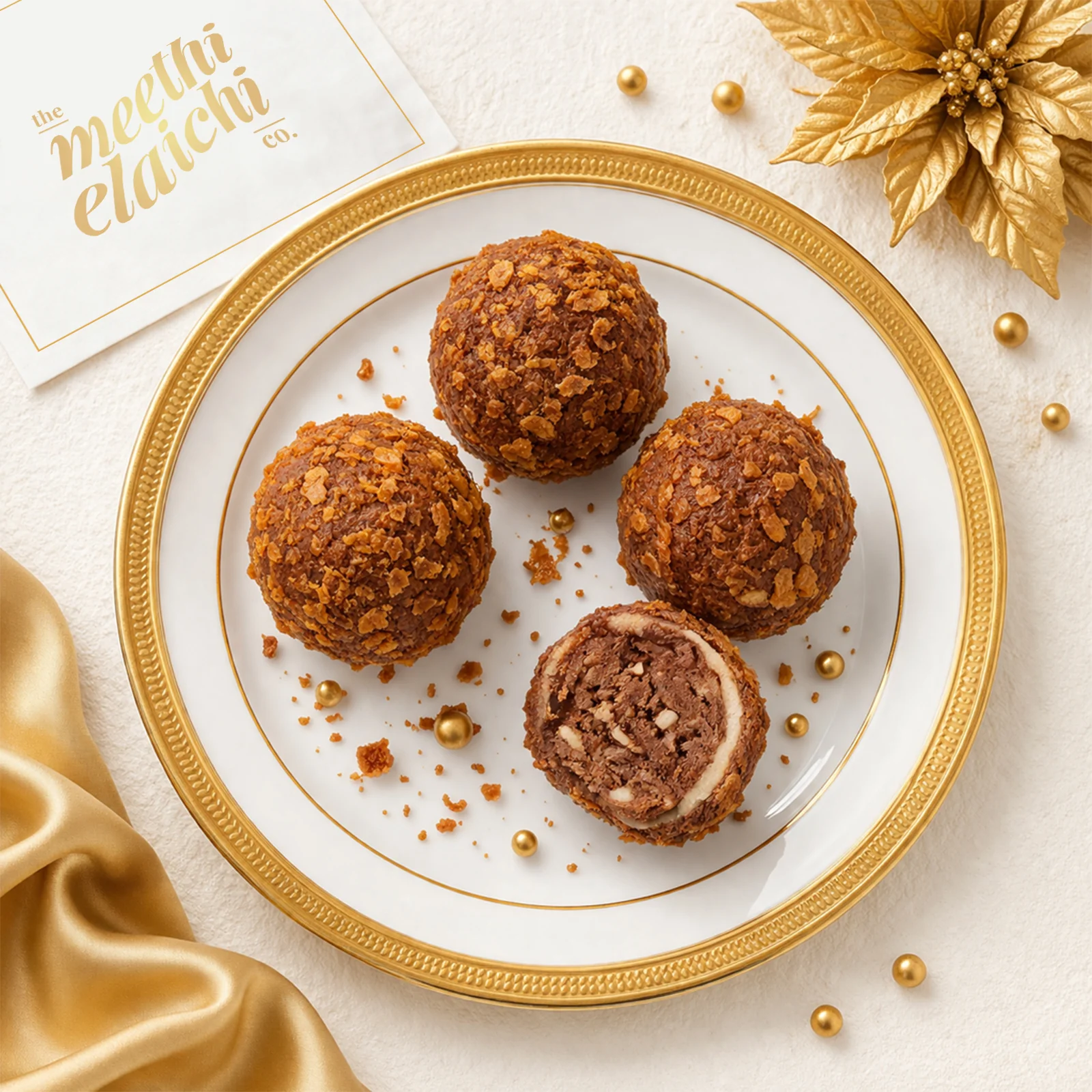 Meethi Elaichi Facebook ad: Desi Ferrero Laddoo