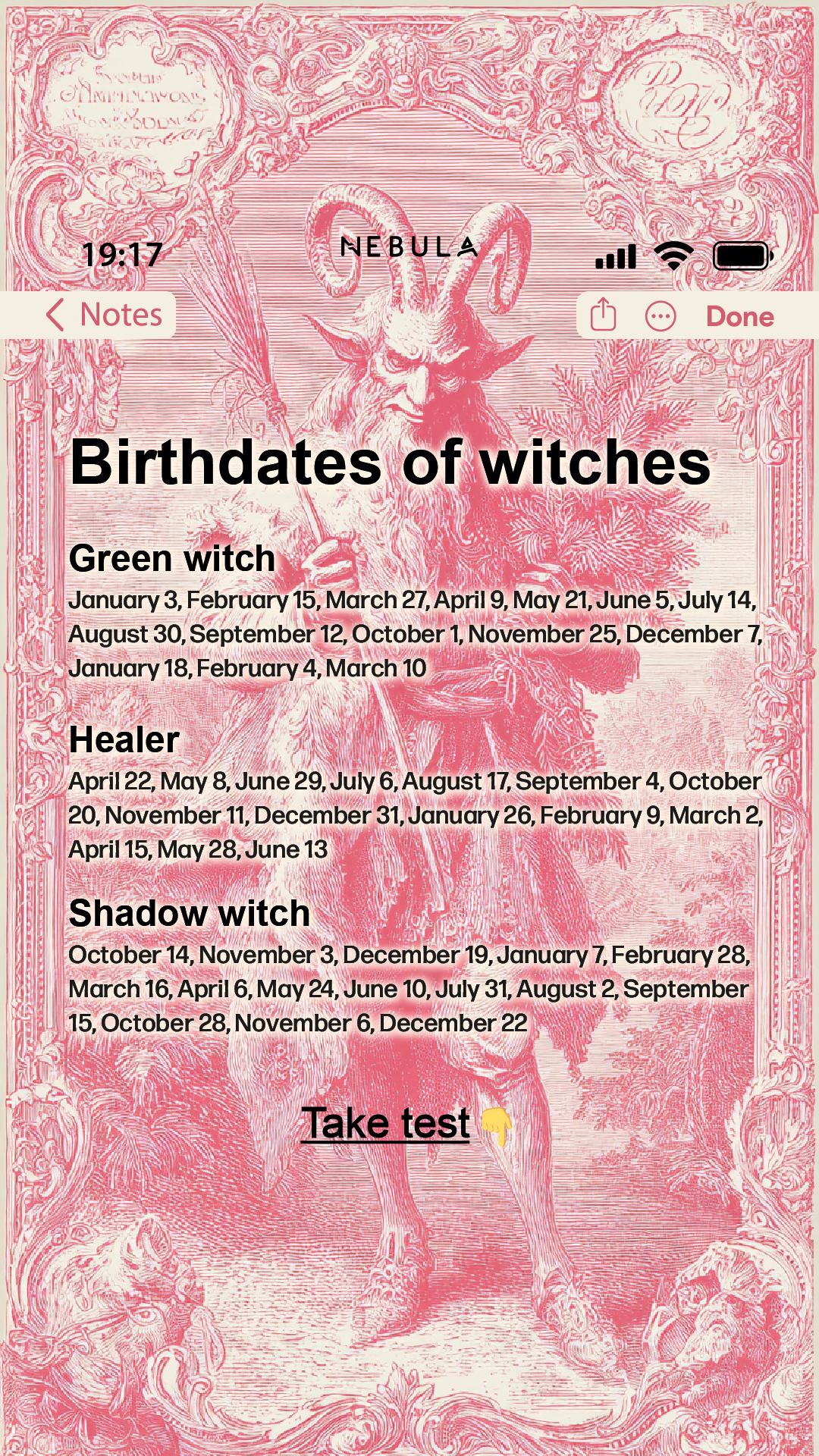 Nebula: Witch Power Reading Facebook ad