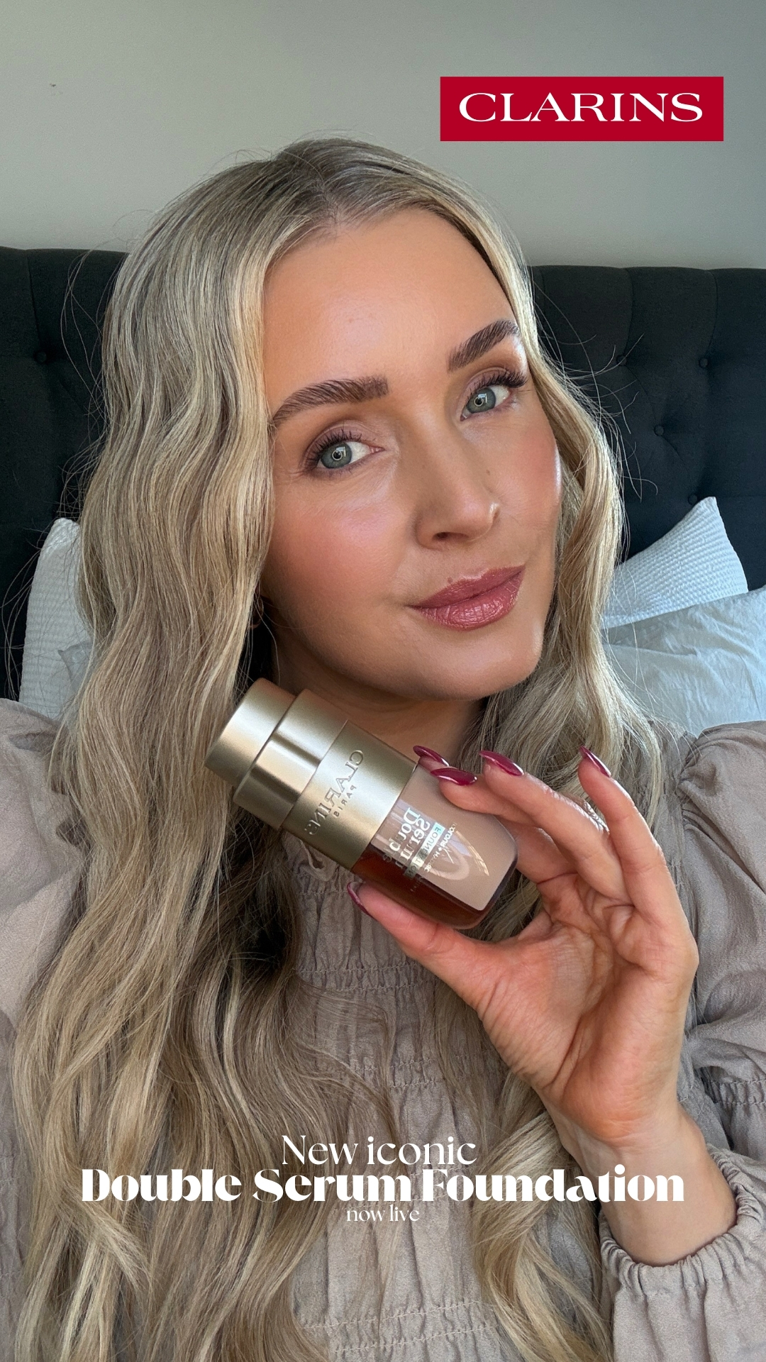 Clarins Facebook ad from Feb 25, 2026