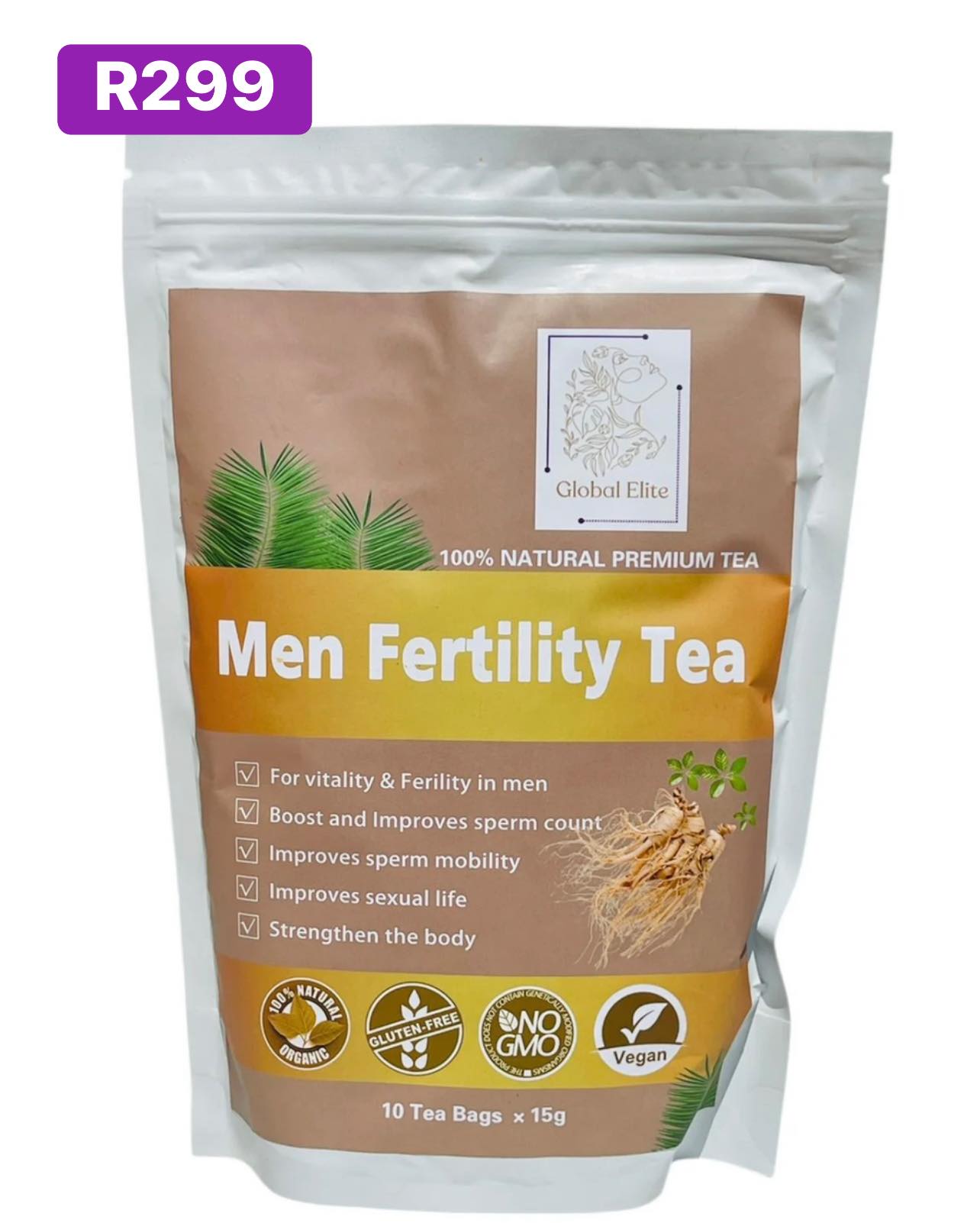Global Elite Store Facebook ad: Men Fertility Tea