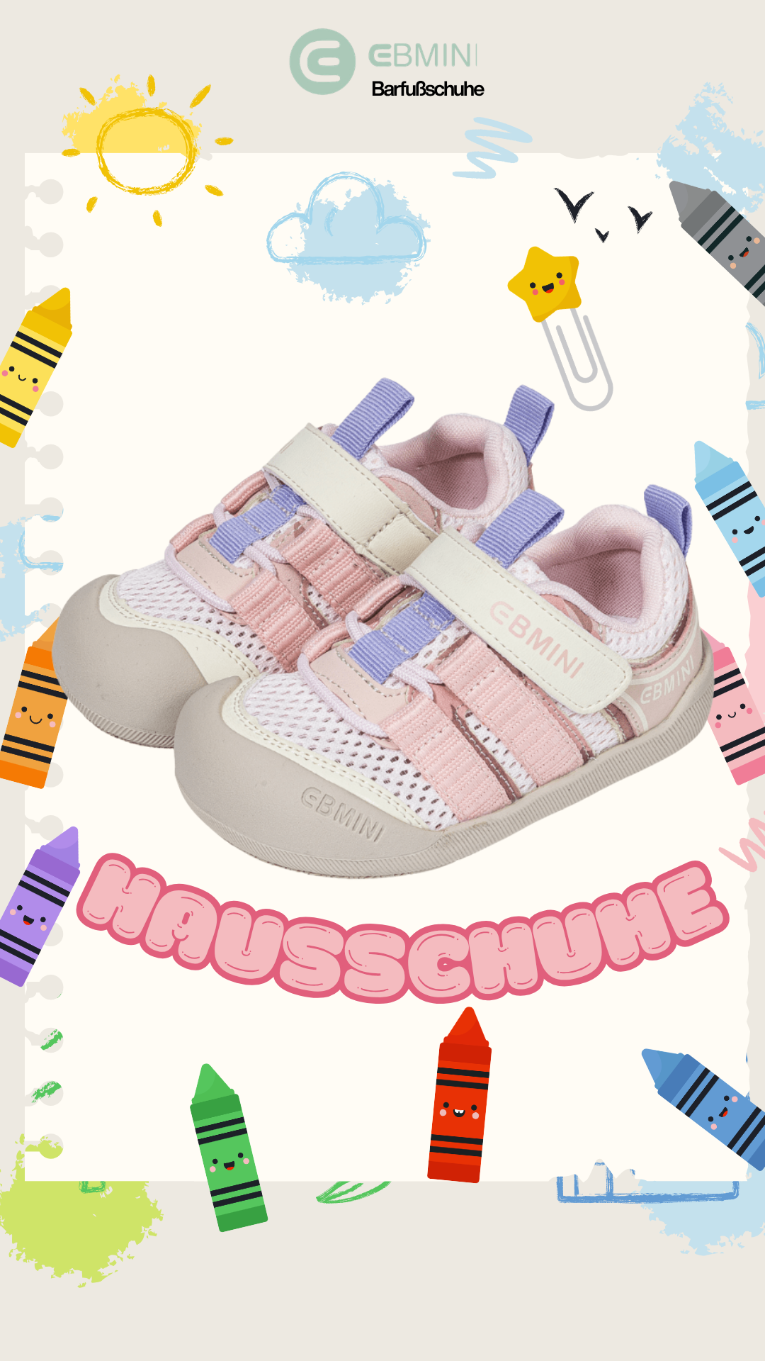Ebmini - Kinder Barfußschuhe Facebook ad