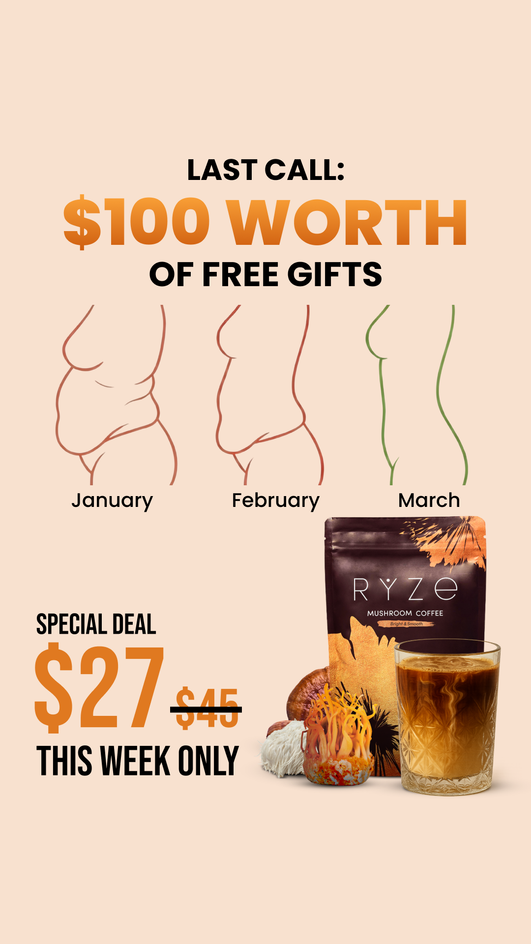 RYZE Superfoods Facebook ad