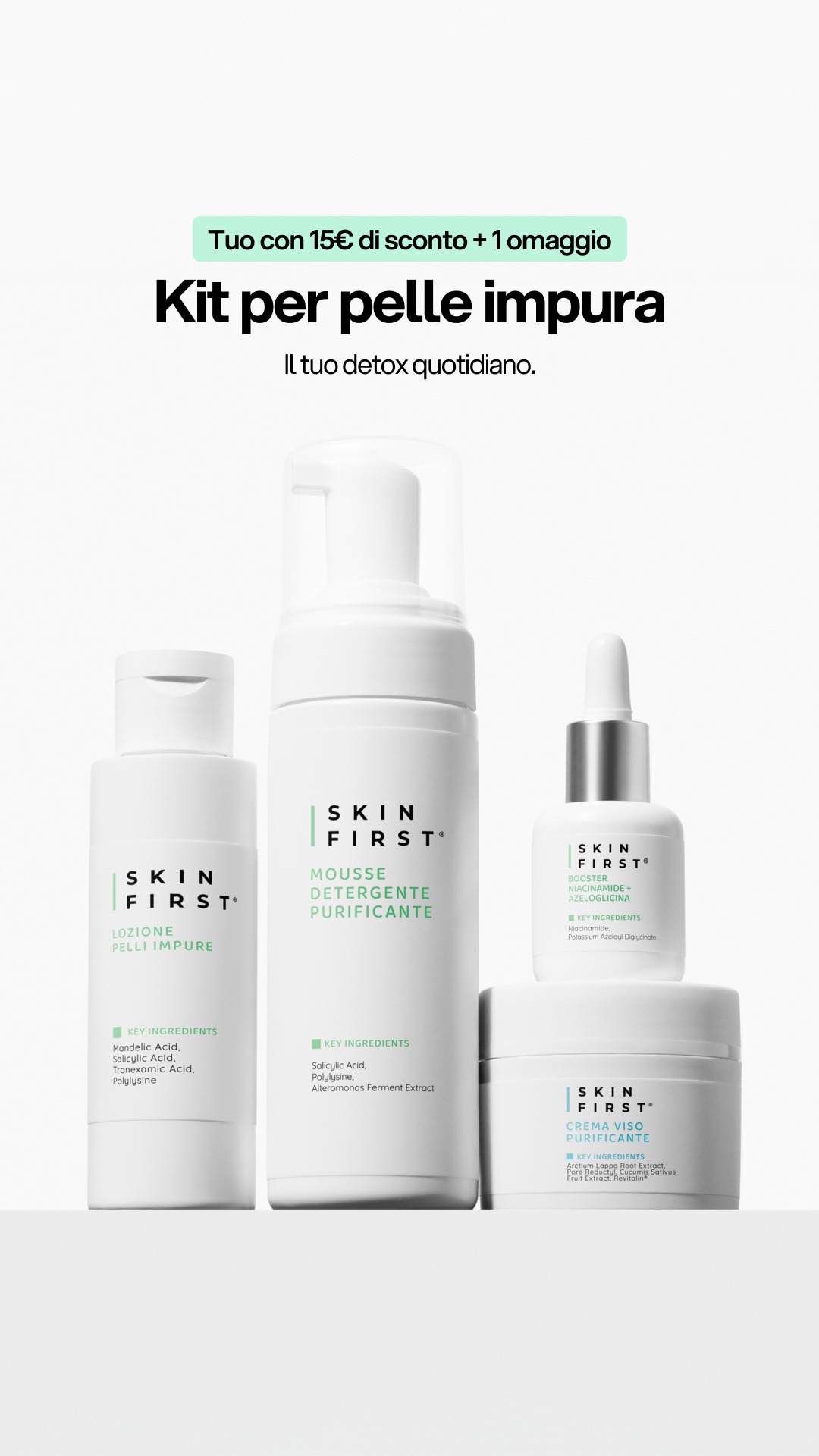 SKIN FIRST Facebook ad