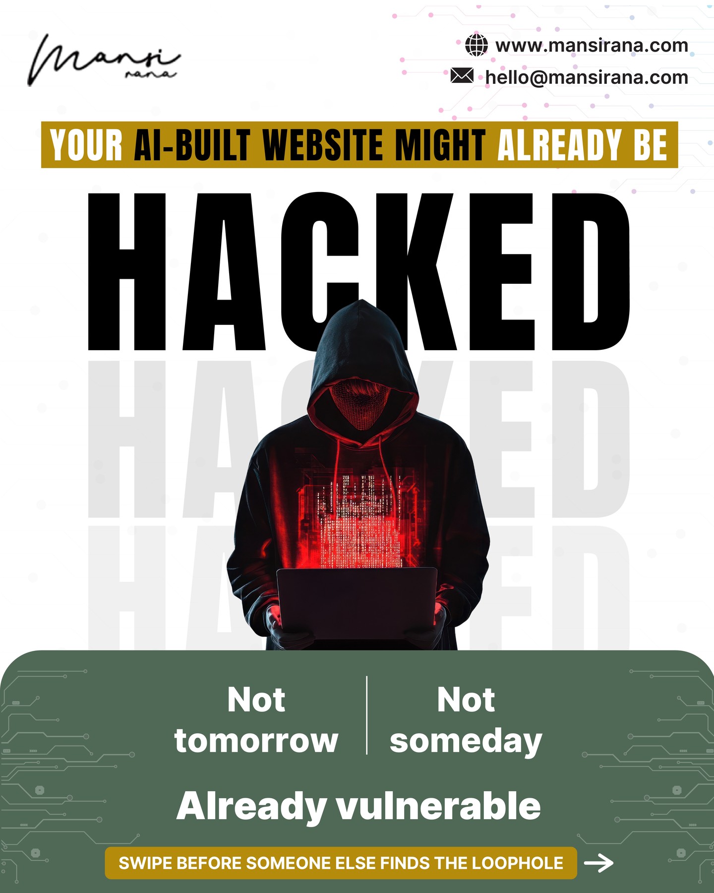 Mansi Rana Facebook ad: A client came to us frustrated, his website…