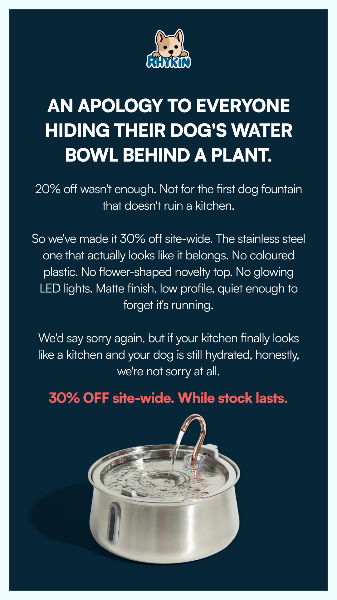Rhykin Pet Co Facebook ad