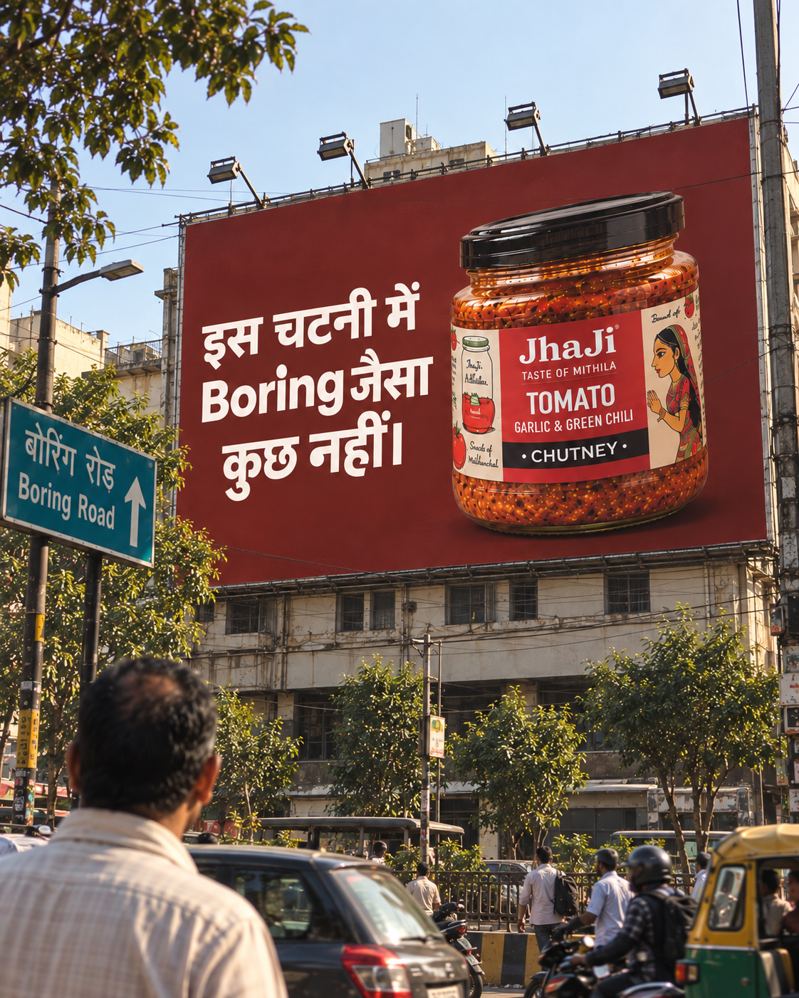 JhaJi Store Facebook ad: इस चटनी में Boring नहीं।