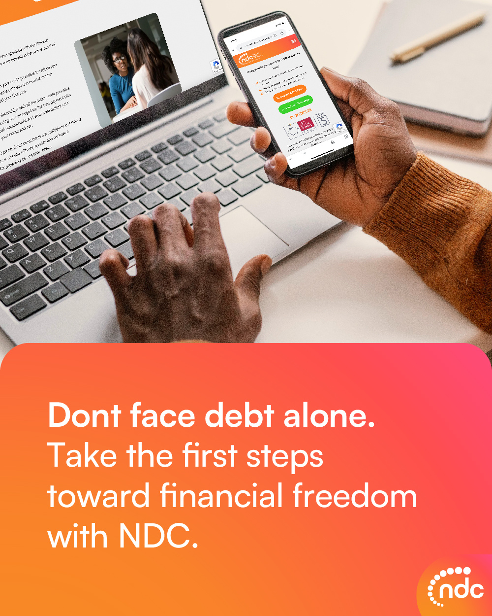 National Debt Counsellors Facebook ad