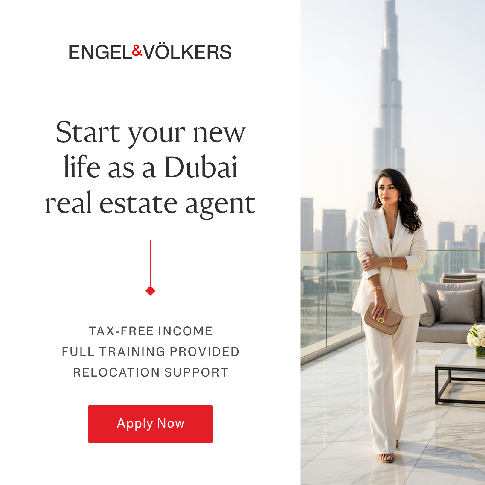 Engel & Völkers Dubai Facebook ad from Jan 30, 2026