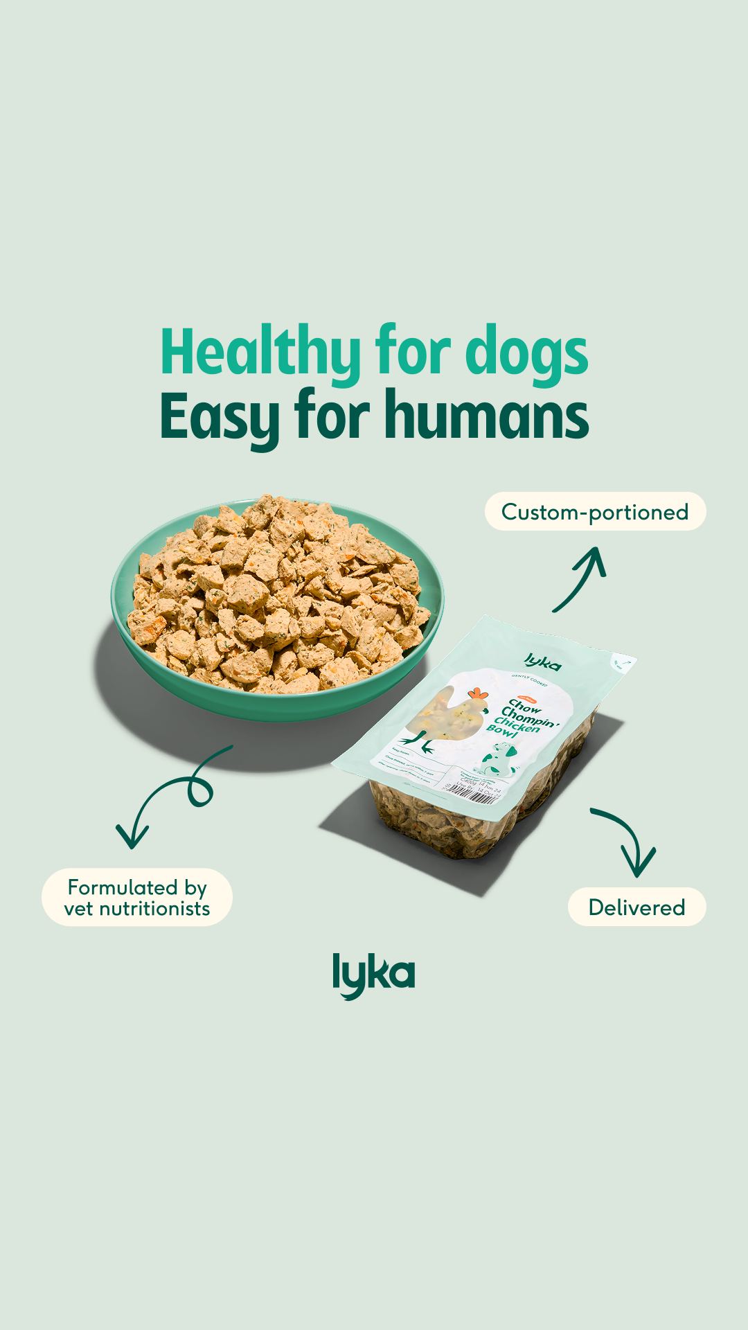 Lyka Pet Food Facebook ad
