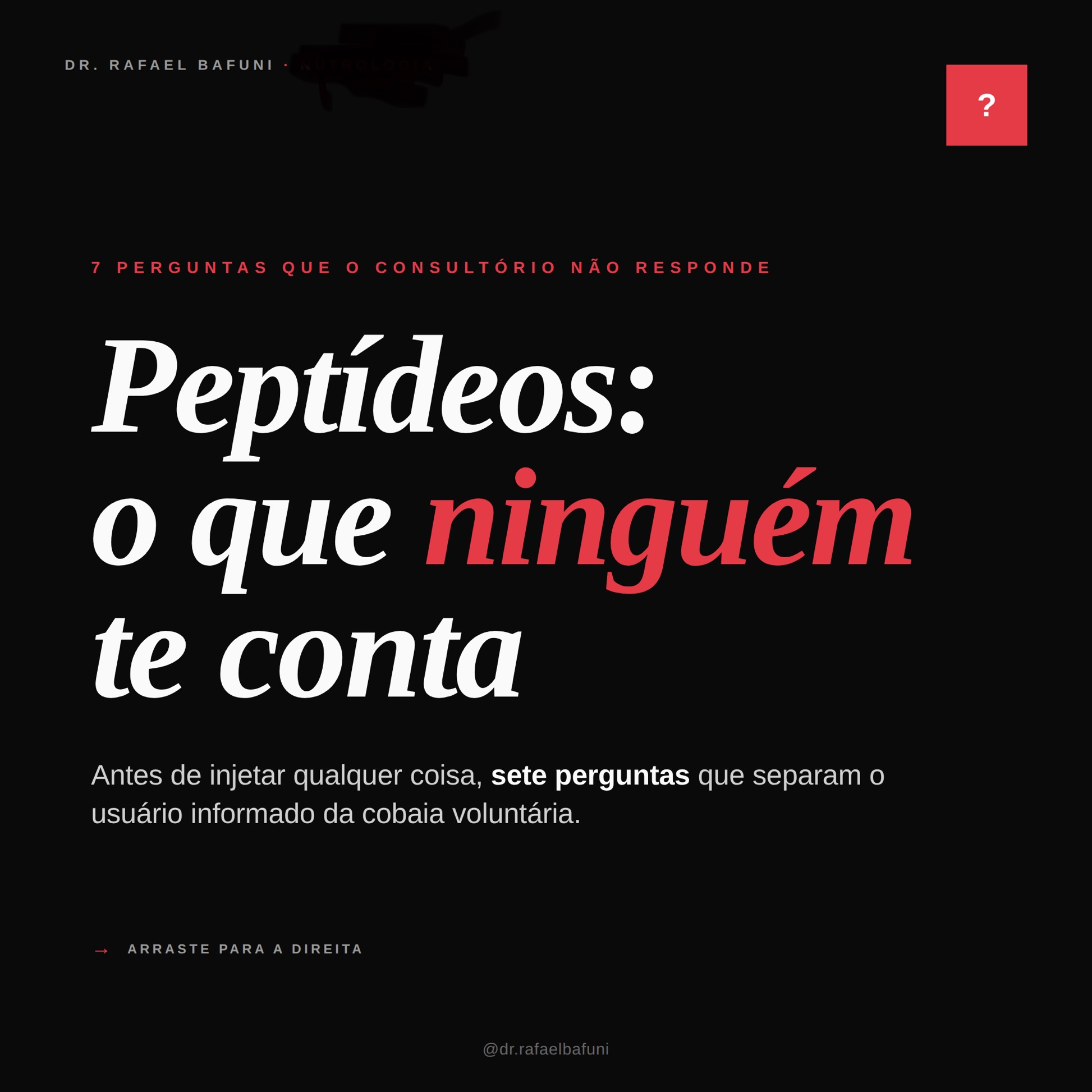 Dr Rafa Bafuni Facebook ad: Você já sabe?