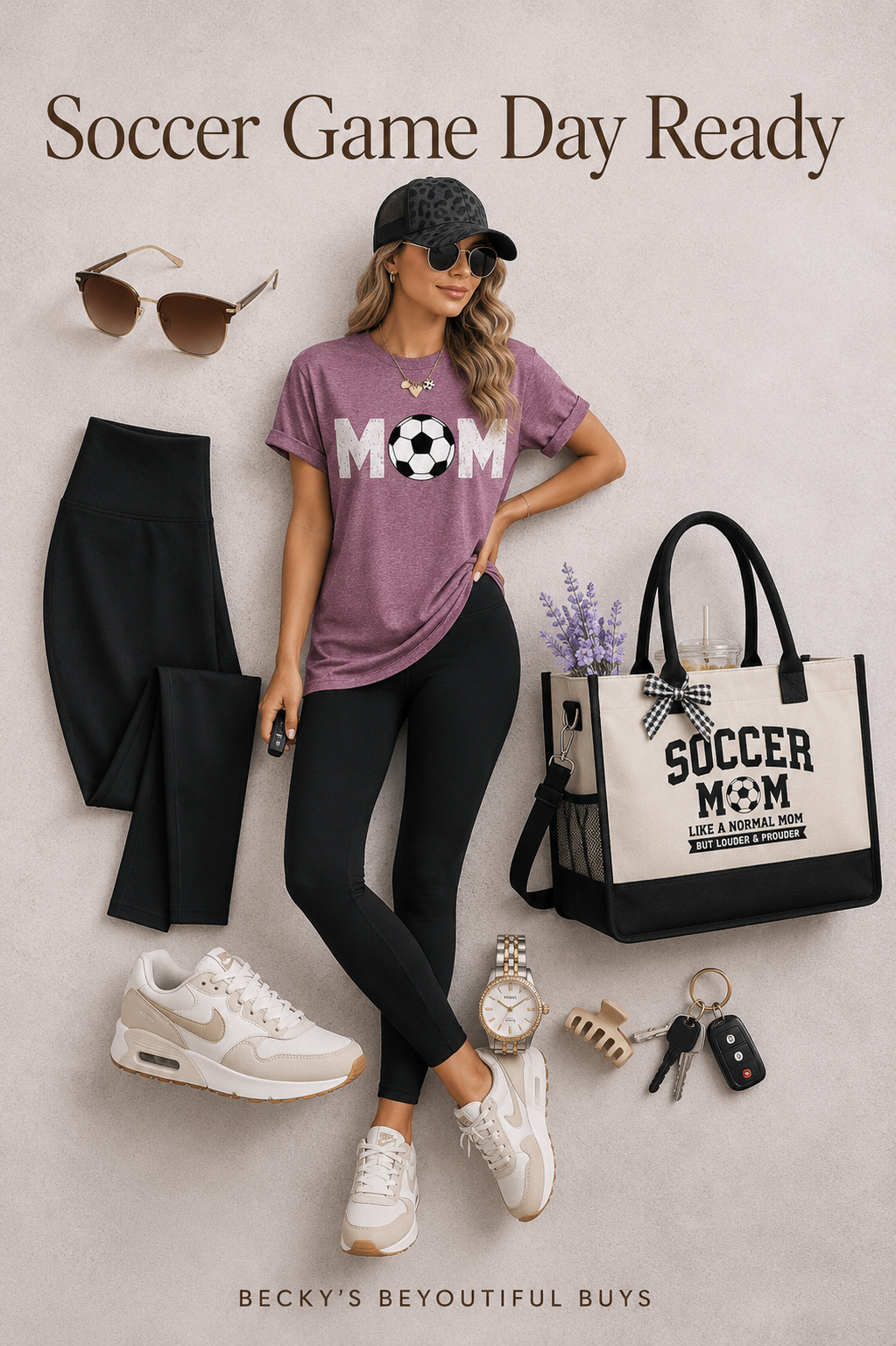 Becky's Beyoutiful Buys Facebook ad: Go-To Soccer Mom Outfit
