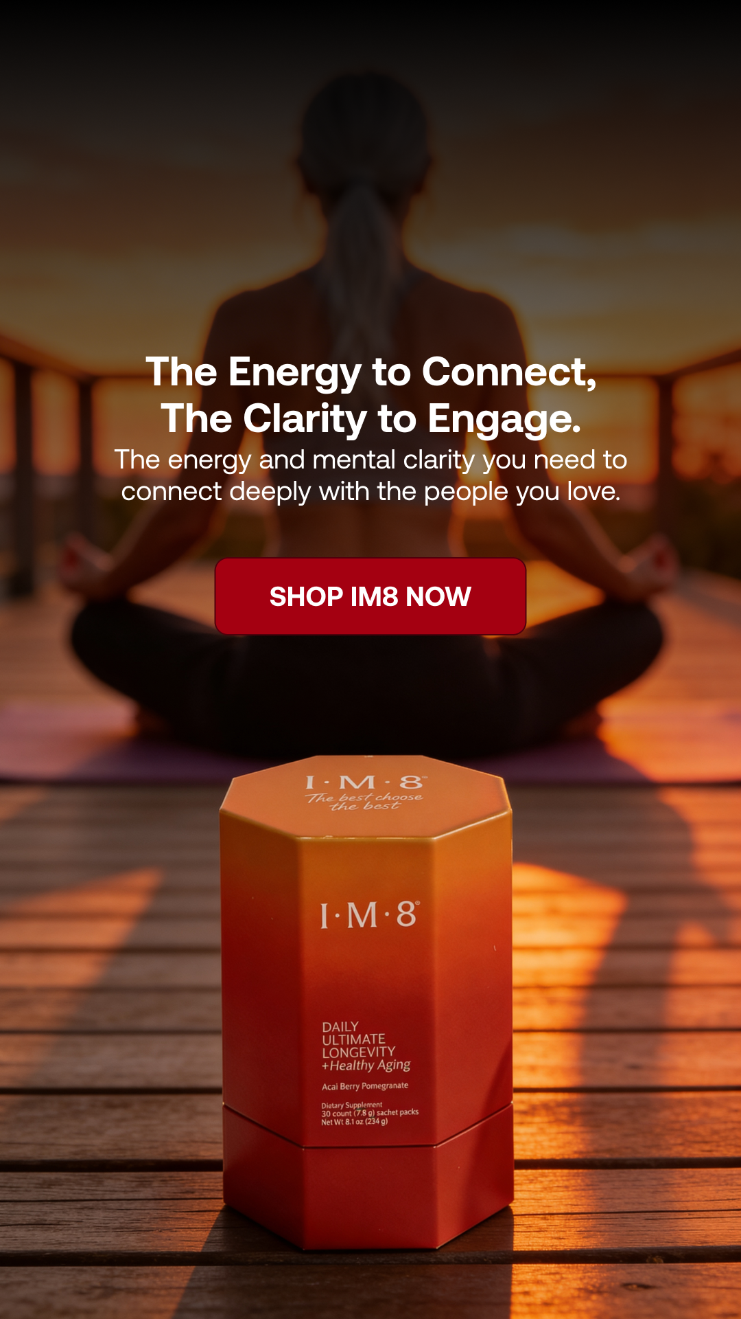 IM8 Facebook ad: Keep Moving. Keep Living.