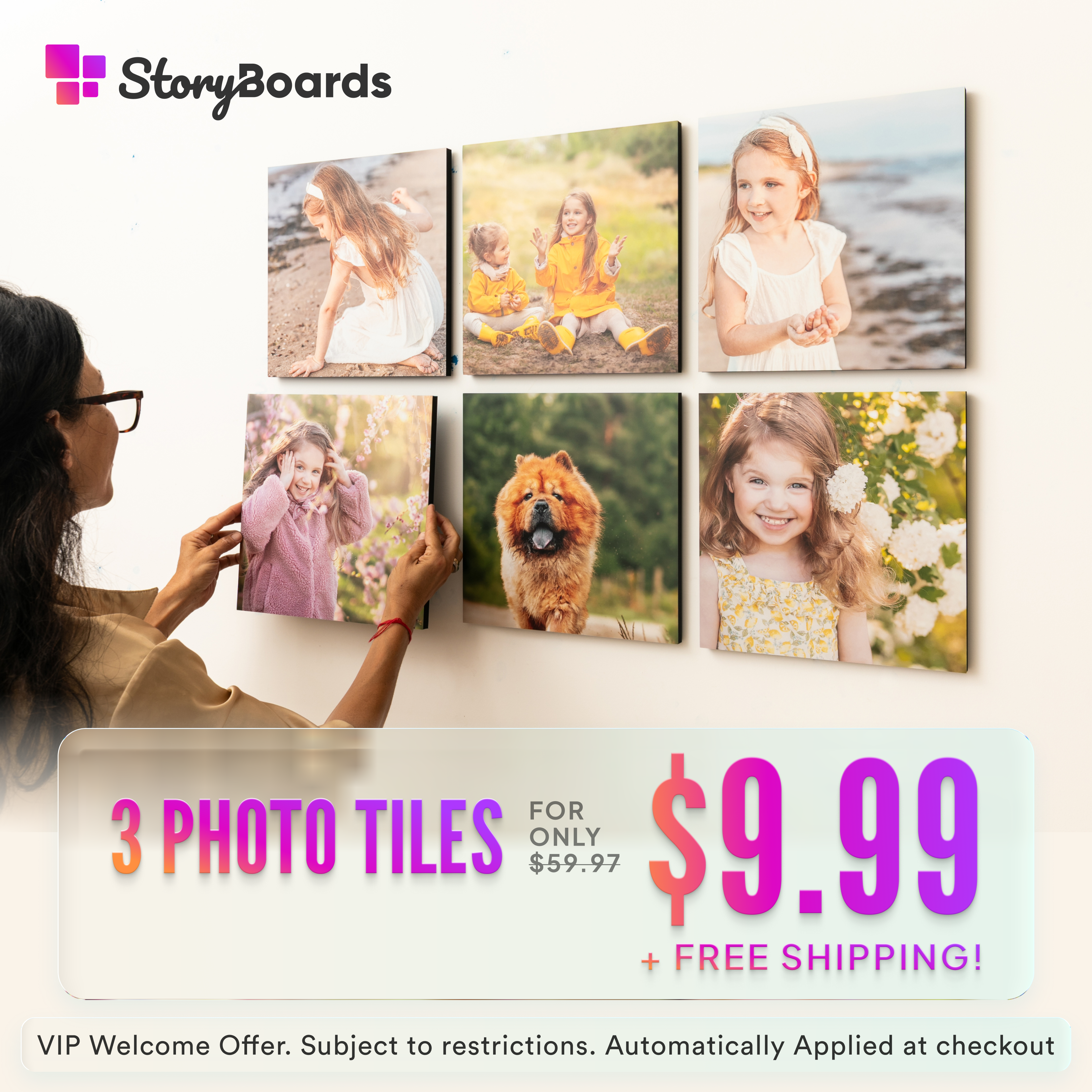 Storyboards Photo Tiles Facebook ad