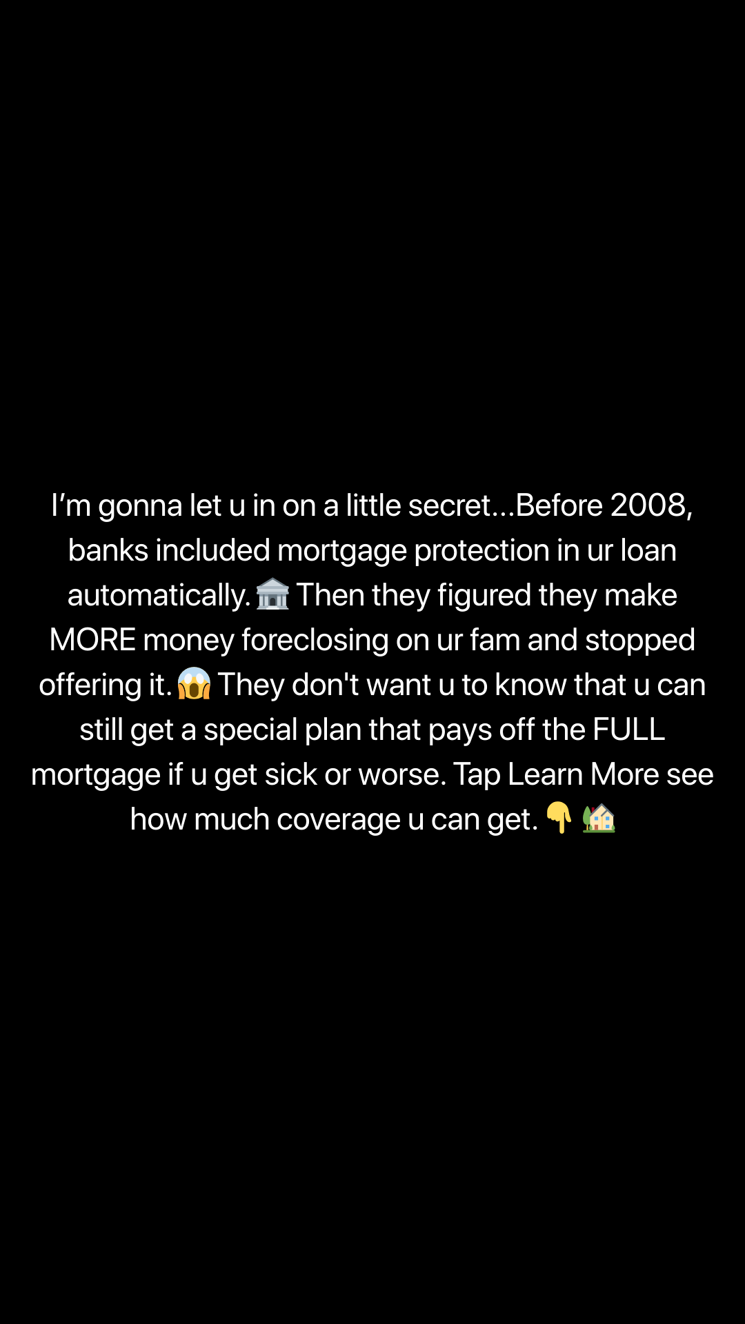 American Mortgage Protection Facebook ad
